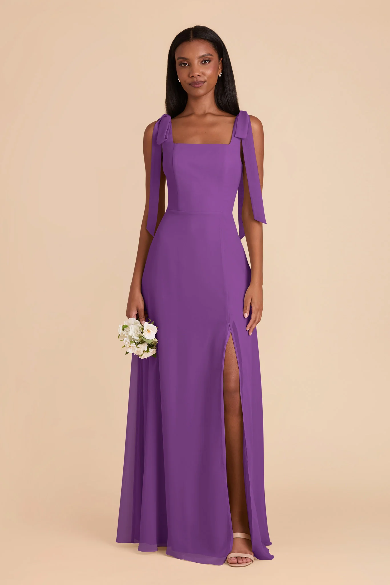 Alex Chiffon Dress - Amethyst