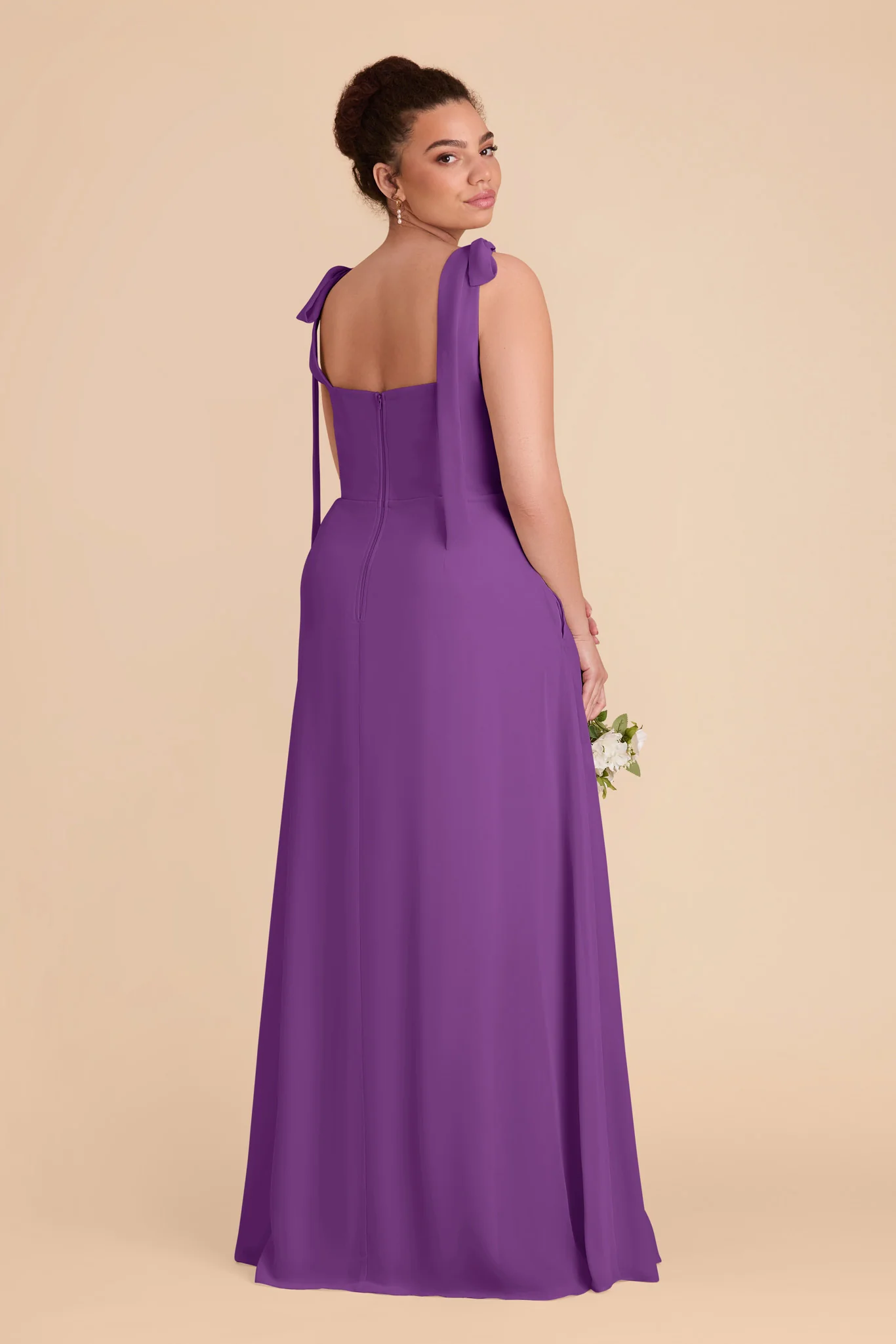 Alex Chiffon Dress - Amethyst - Image 10