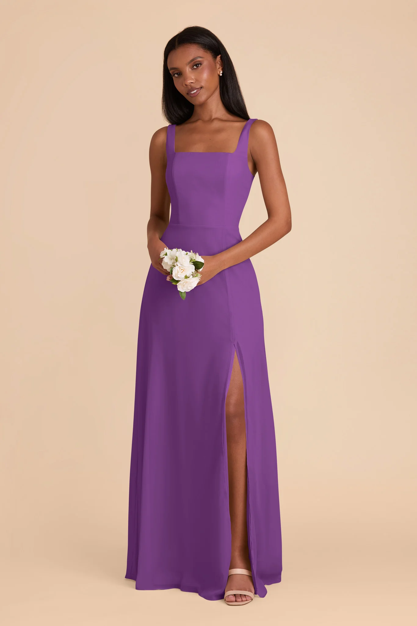 Alex Chiffon Dress - Amethyst - Image 3