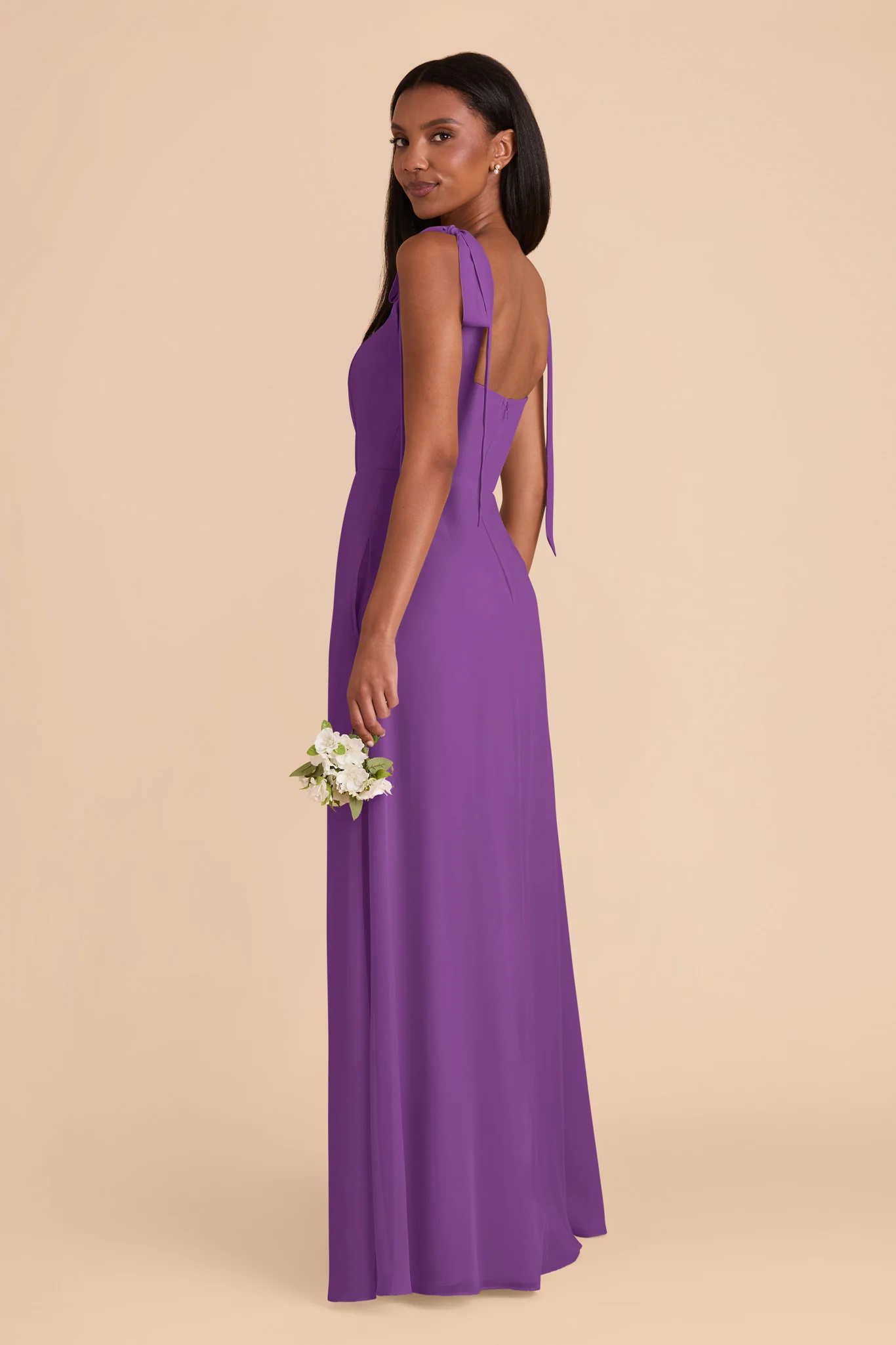 Alex Chiffon Dress - Amethyst - Image 6