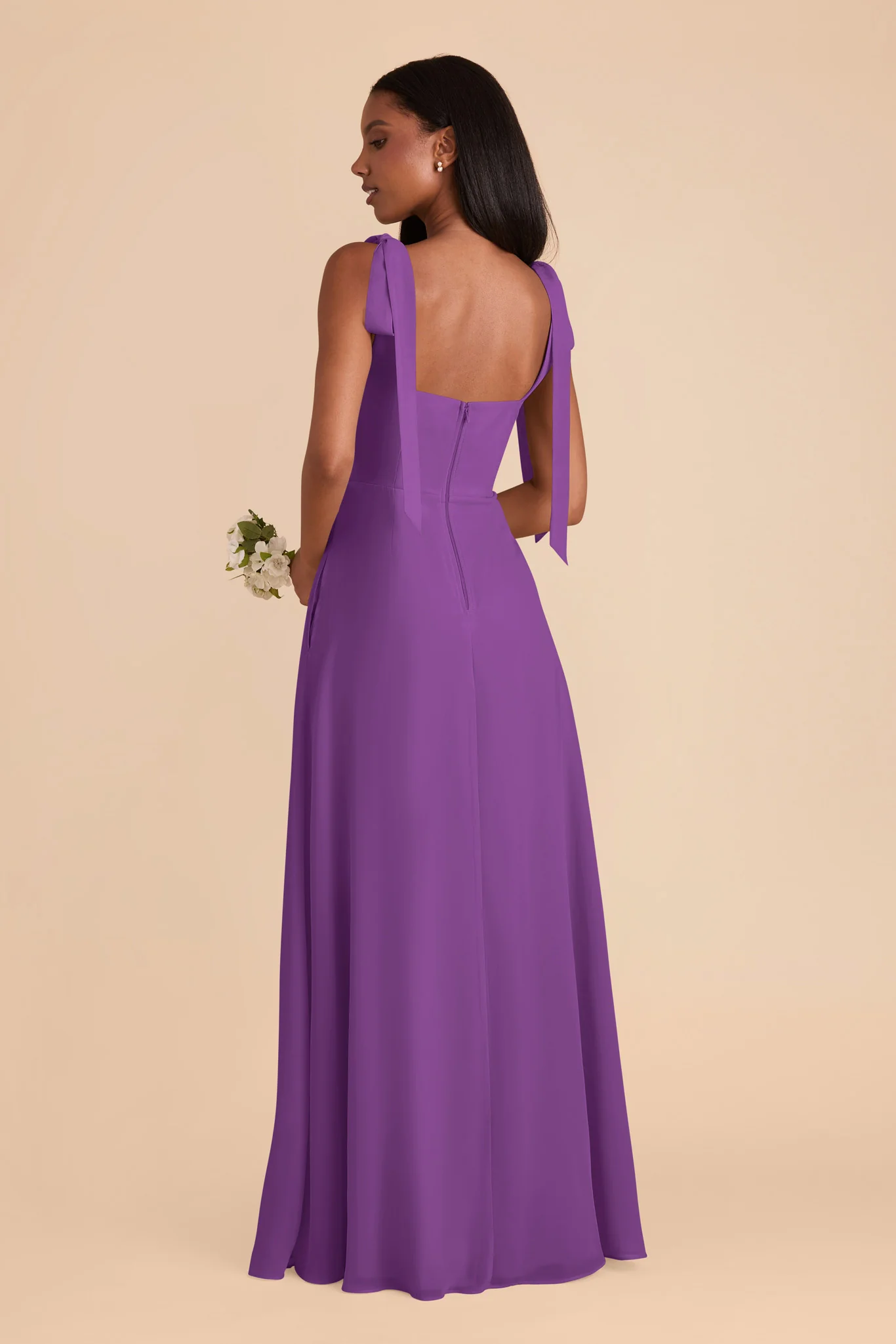 Alex Chiffon Dress - Amethyst - Image 7