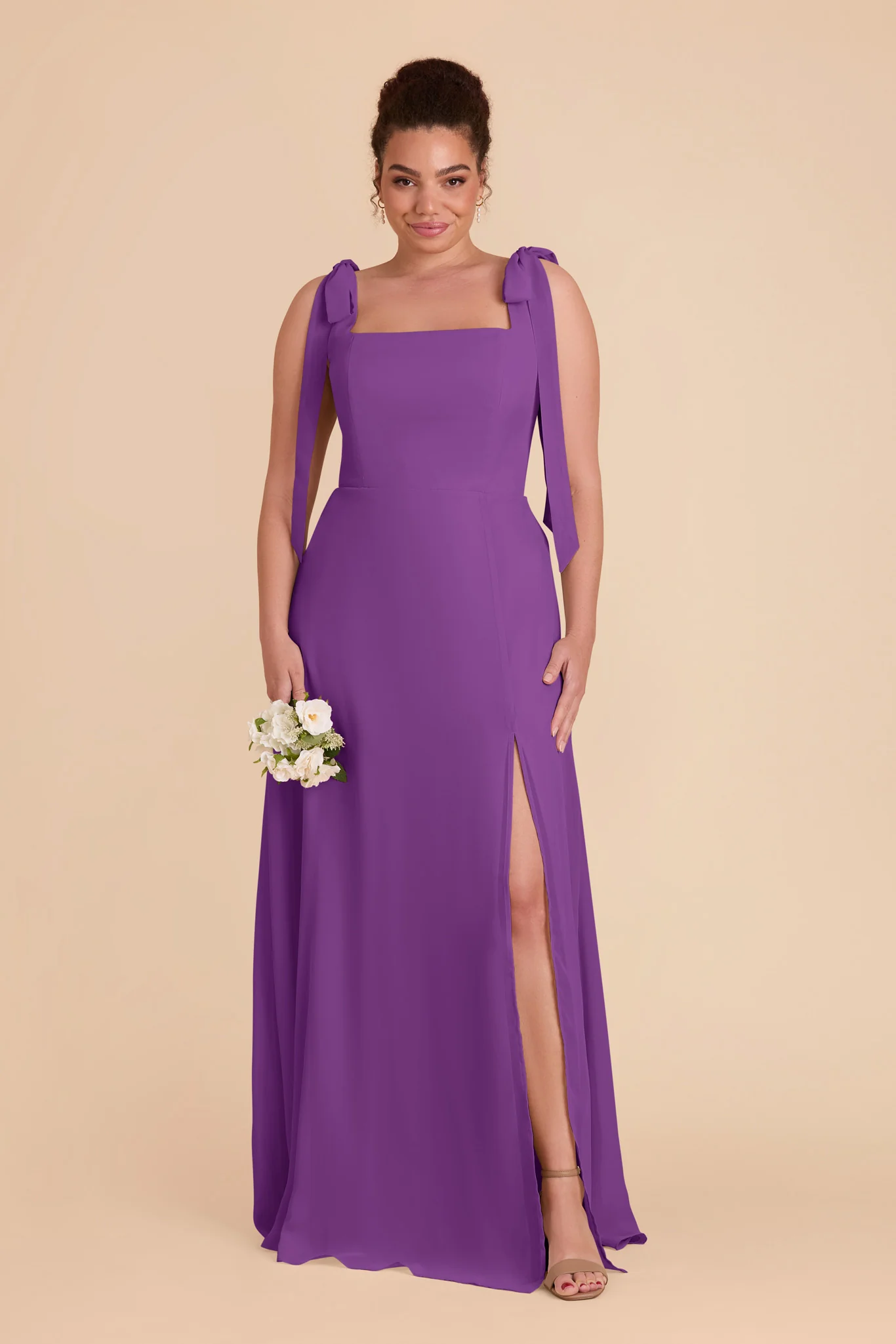 Alex Chiffon Dress - Amethyst - Image 8