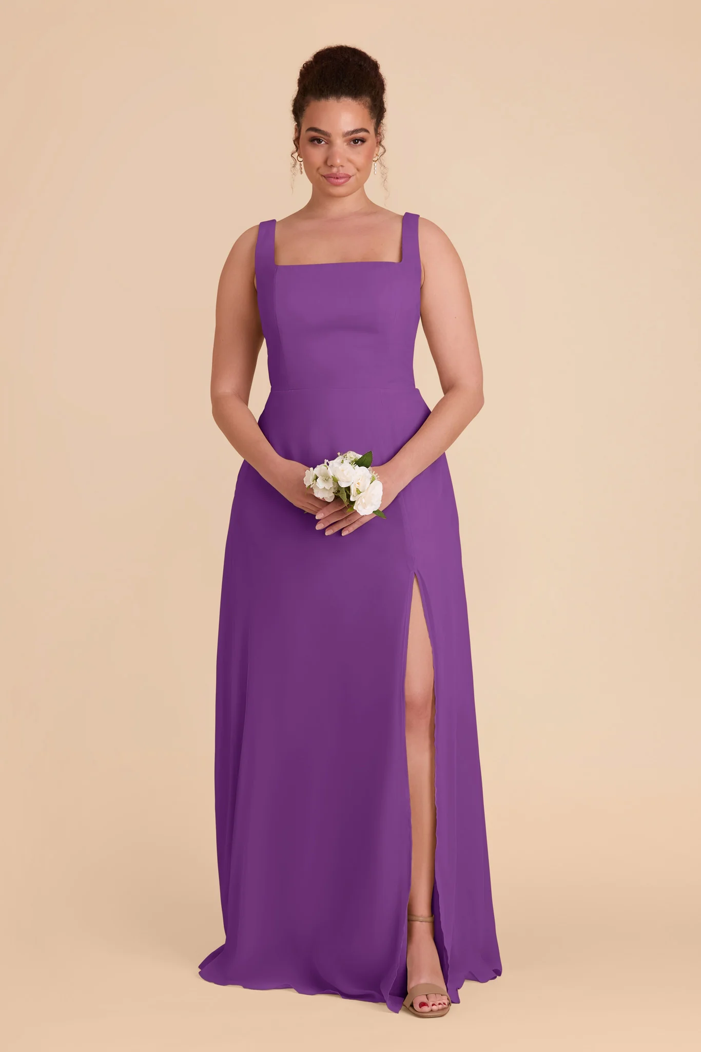 Alex Chiffon Dress - Amethyst - Image 9