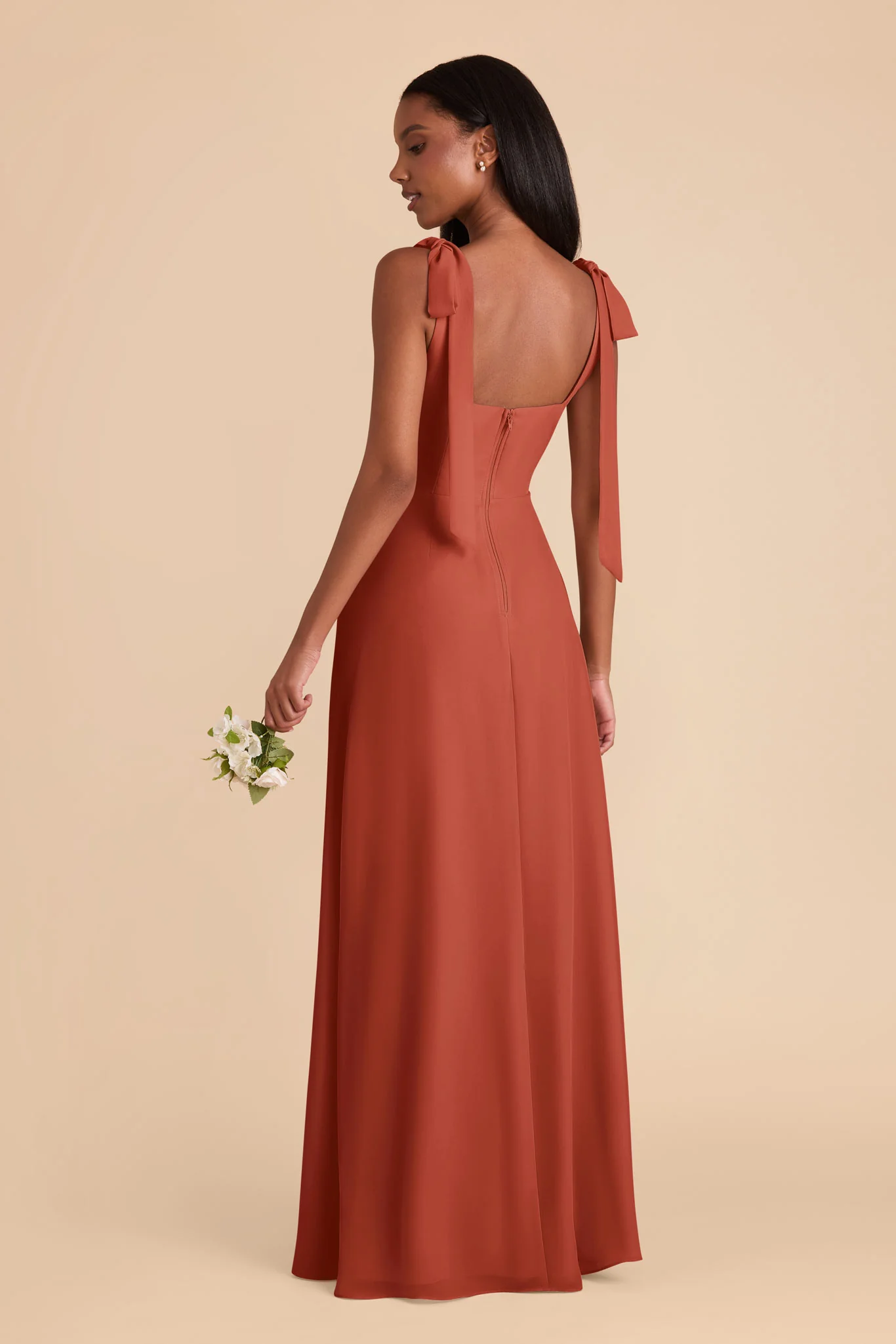 Alex Chiffon Dress - Auburn - Image 5