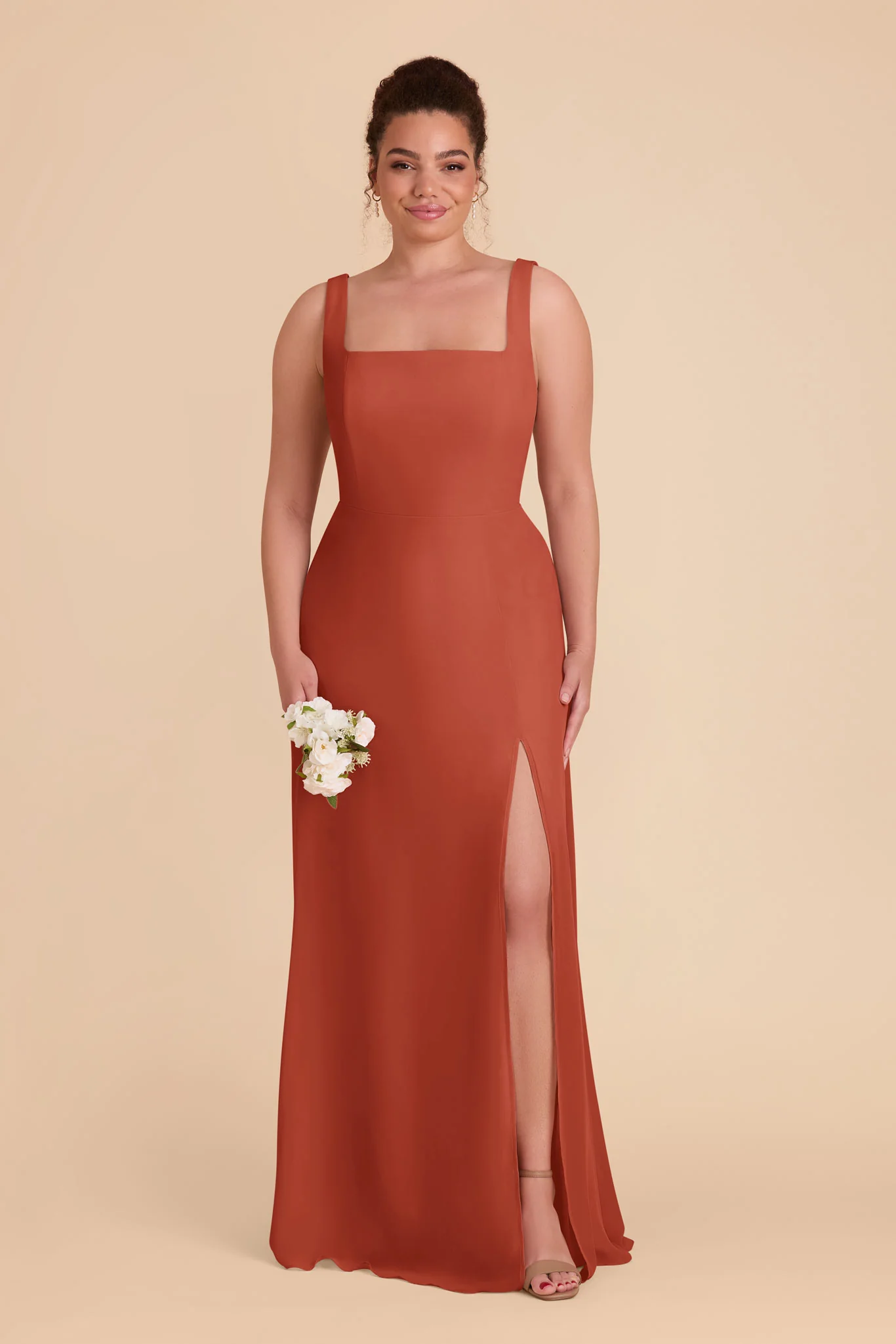 Alex Chiffon Dress - Auburn - Image 8