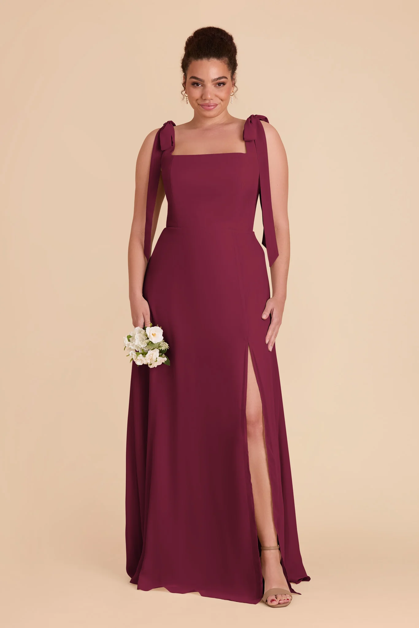 Alex Chiffon Dress - Berry - Image 10