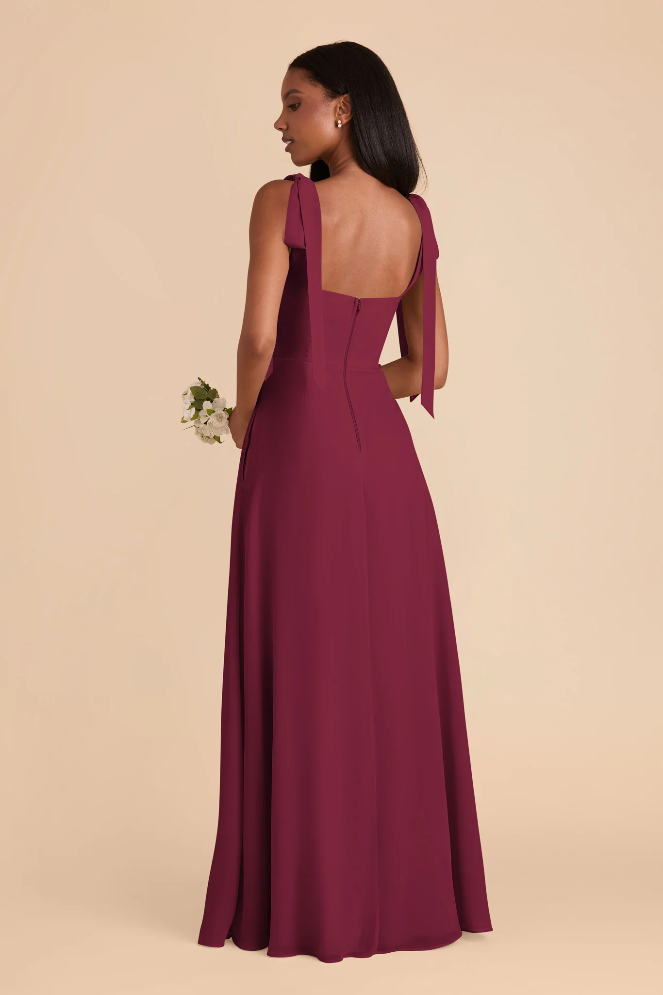 Alex Chiffon Dress - Berry - Image 8