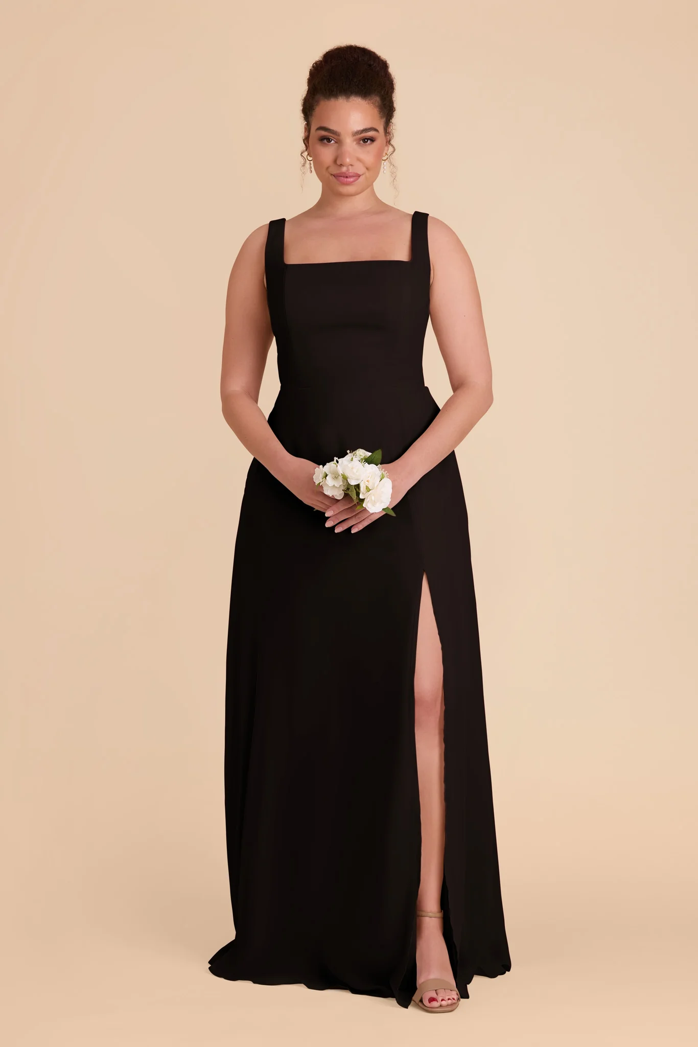 Alex Chiffon Dress - Black - Image 2