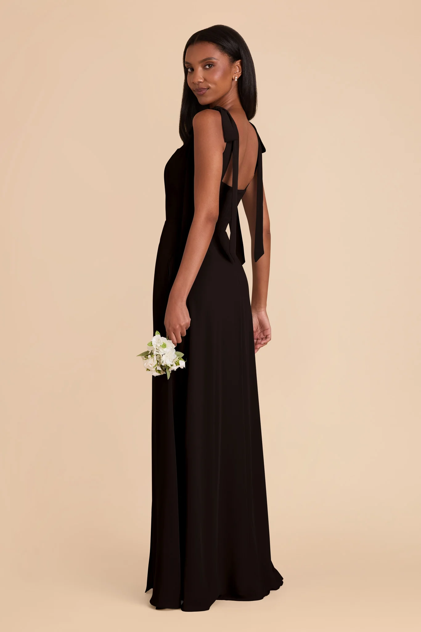 Alex Chiffon Dress - Black - Image 5