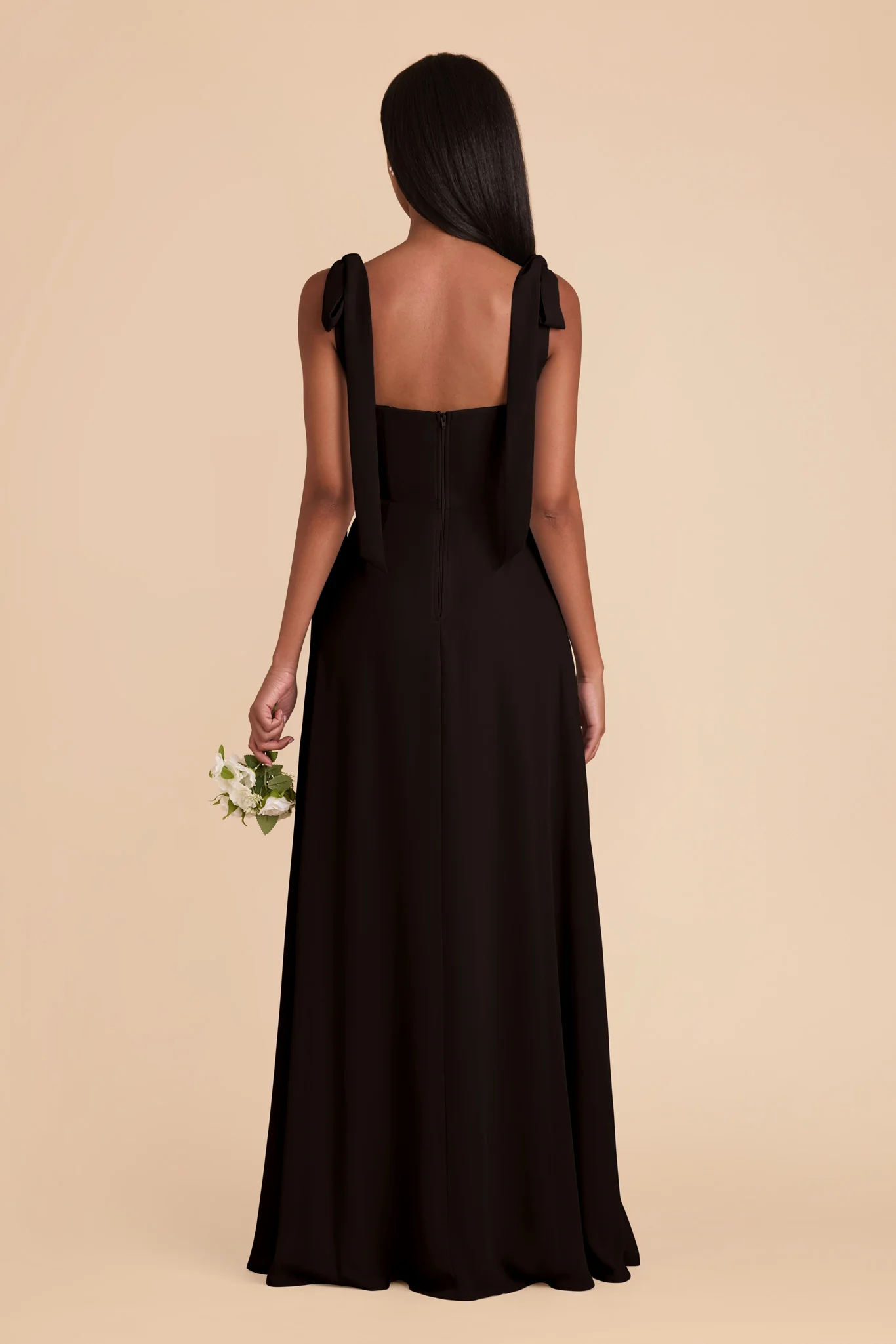 Alex Chiffon Dress - Black - Image 7