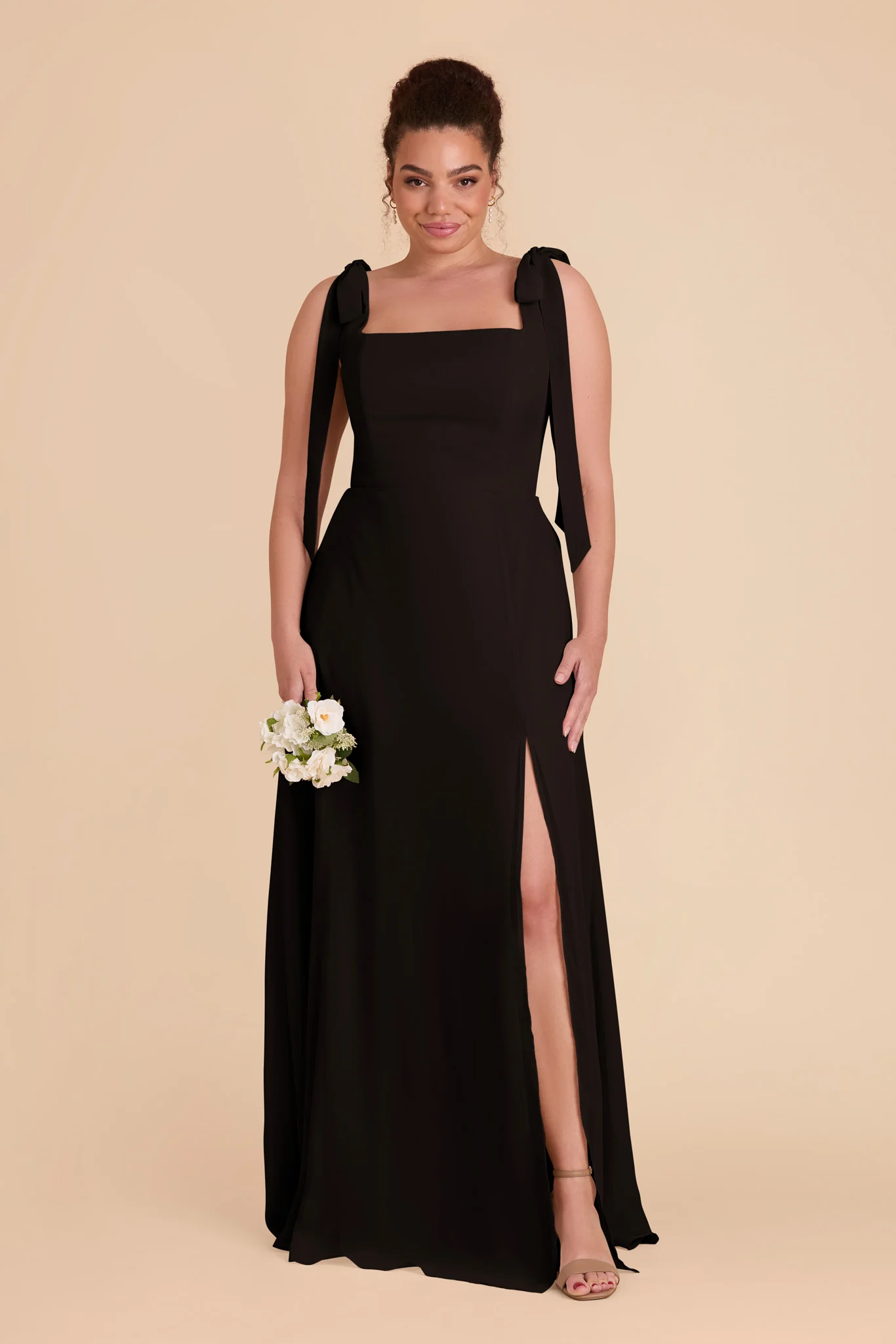 Alex Chiffon Dress - Black - Image 8