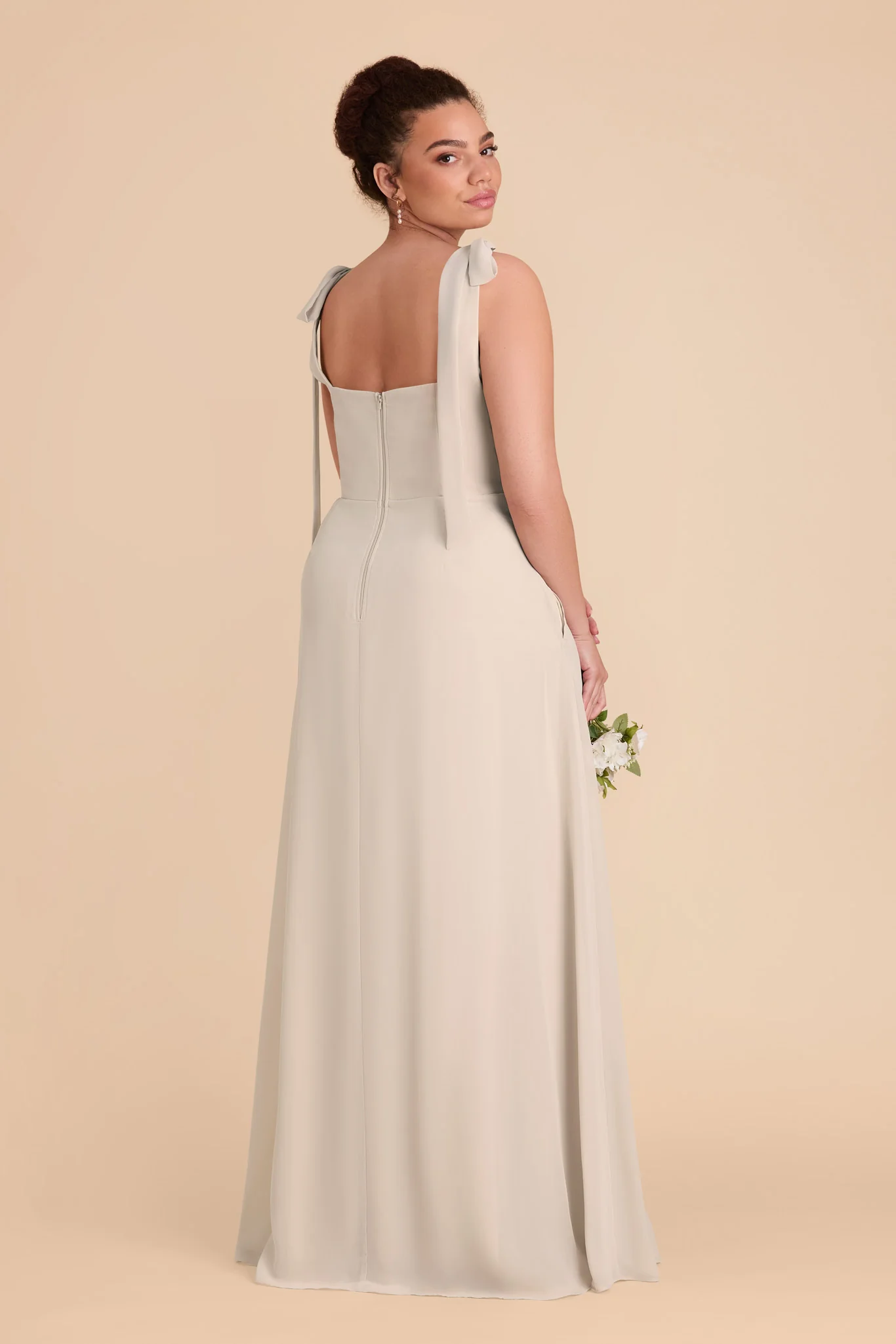 Alex Chiffon Dress - Classic Champagne - Image 10