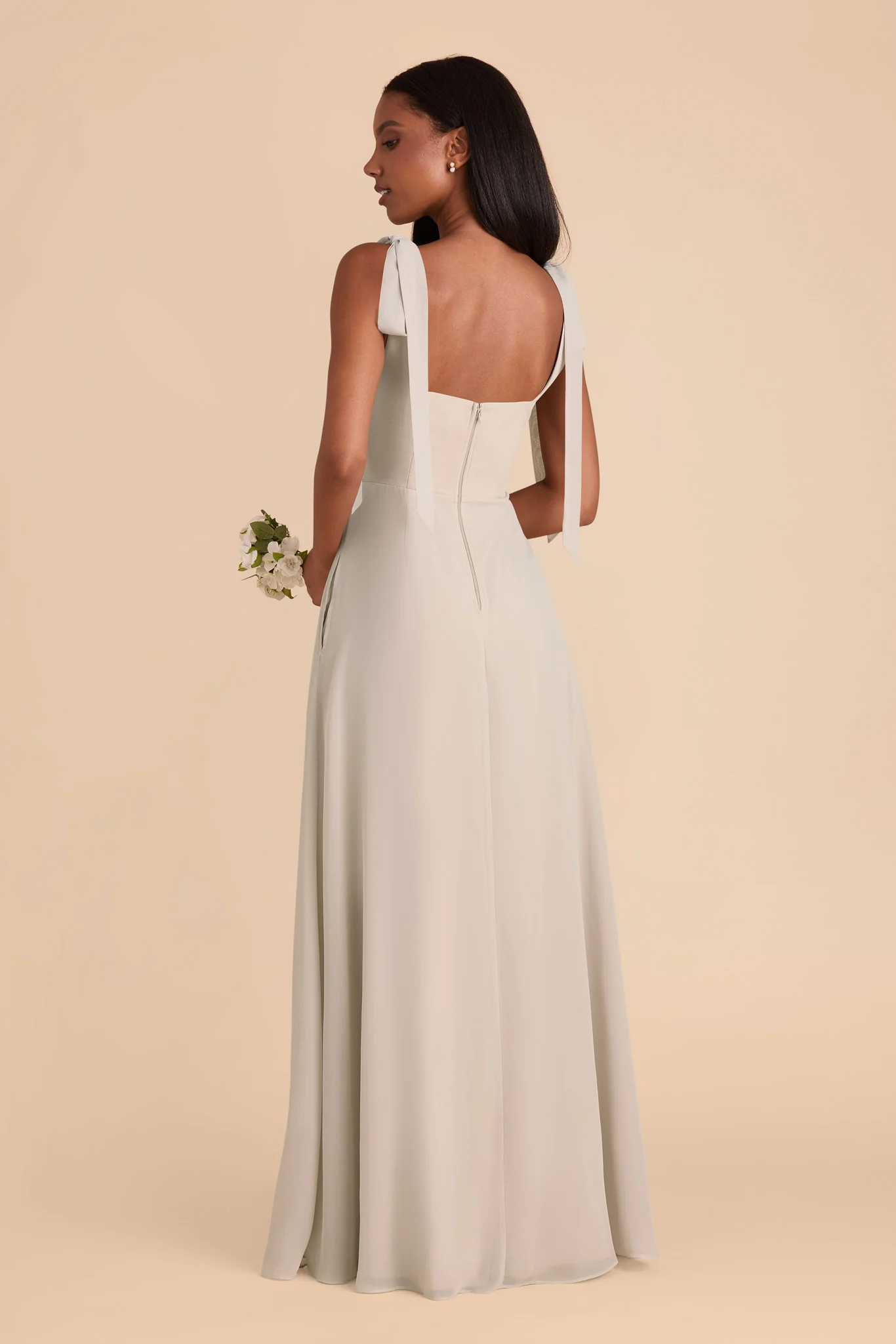 Alex Chiffon Dress - Classic Champagne - Image 6