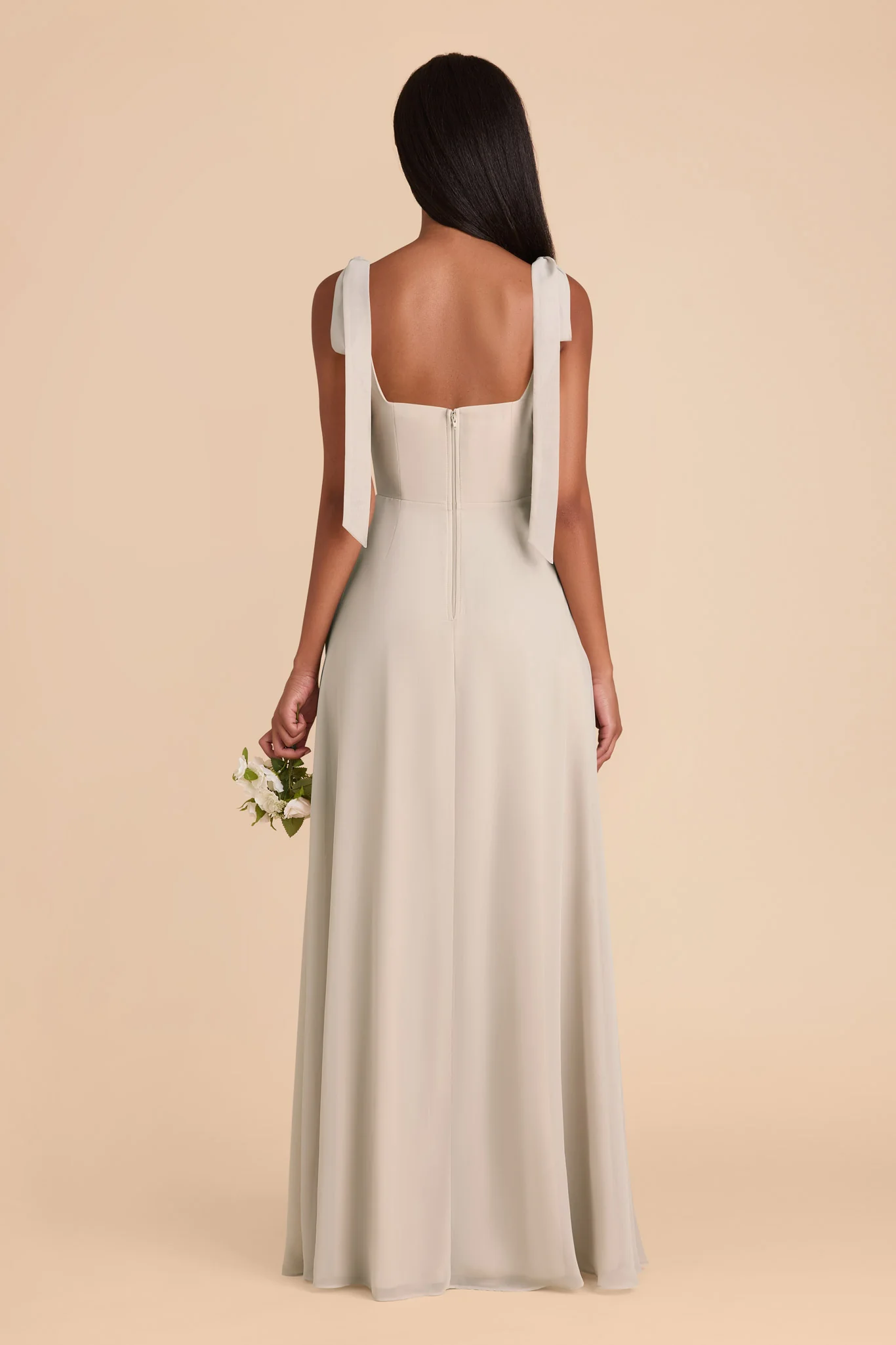 Alex Chiffon Dress - Classic Champagne - Image 7