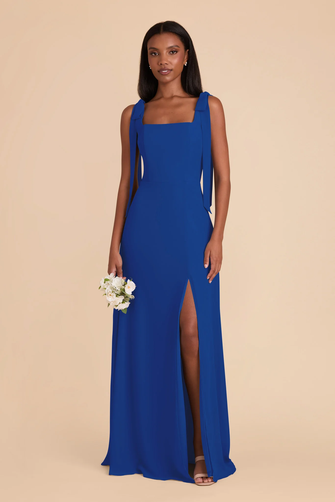 Alex Chiffon Dress - Cobalt Blue - Image 3