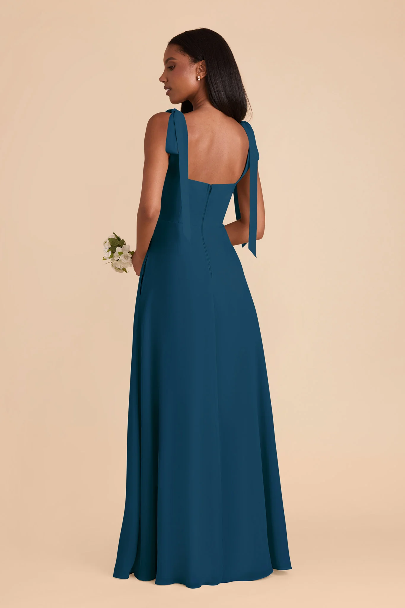 Alex Chiffon Dress - Dark Teal - Image 6