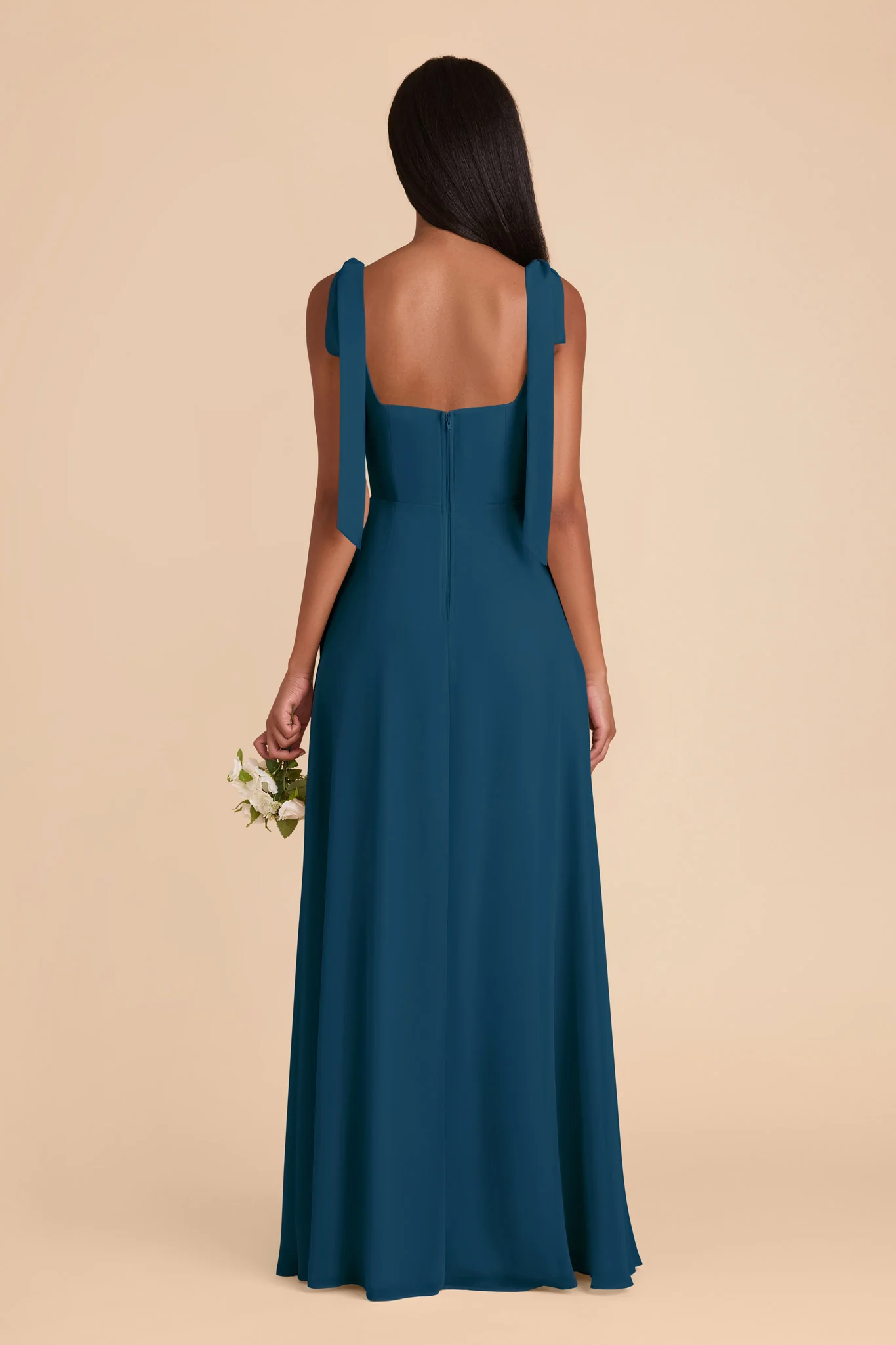 Alex Chiffon Dress - Dark Teal - Image 7