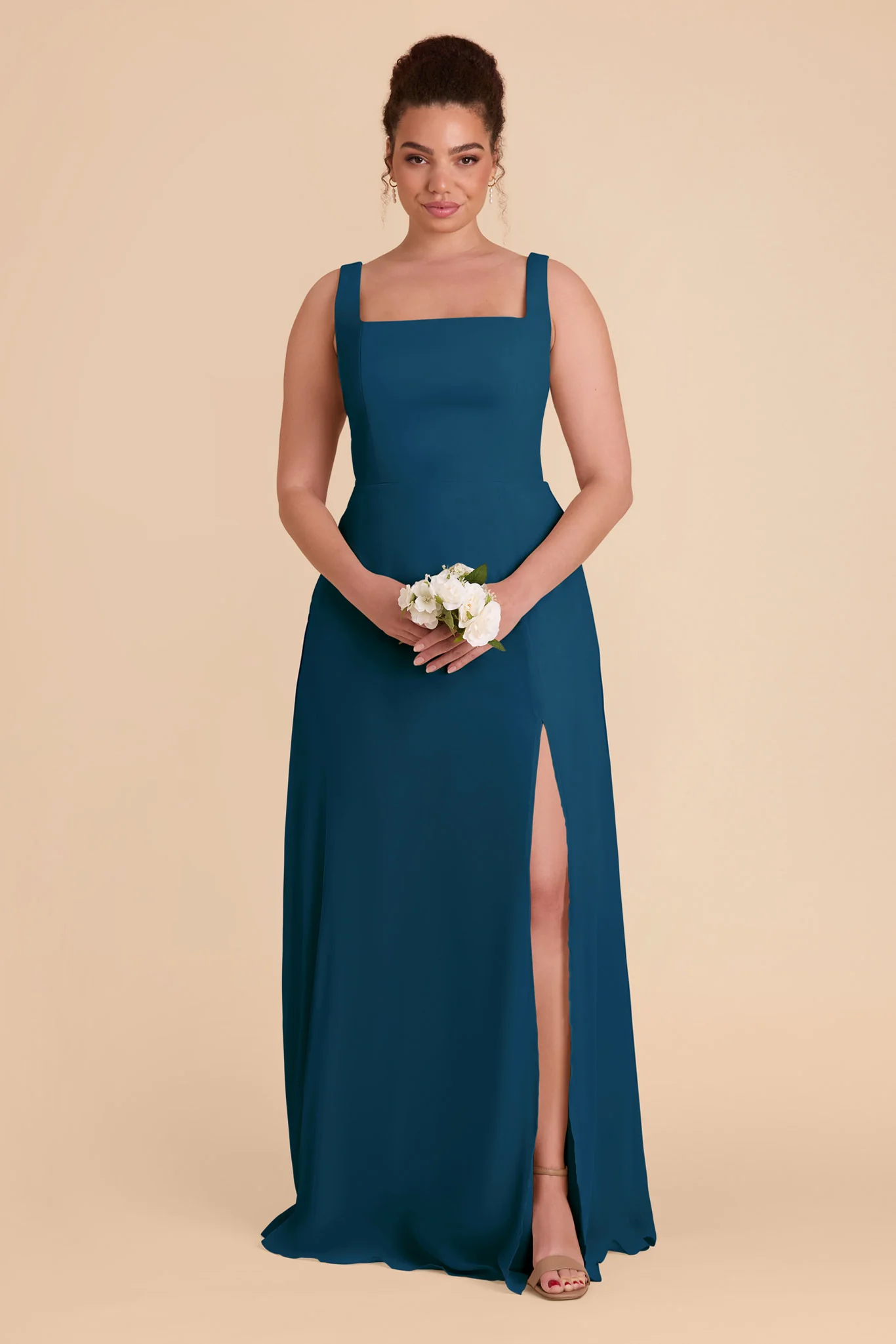 Alex Chiffon Dress - Dark Teal - Image 8