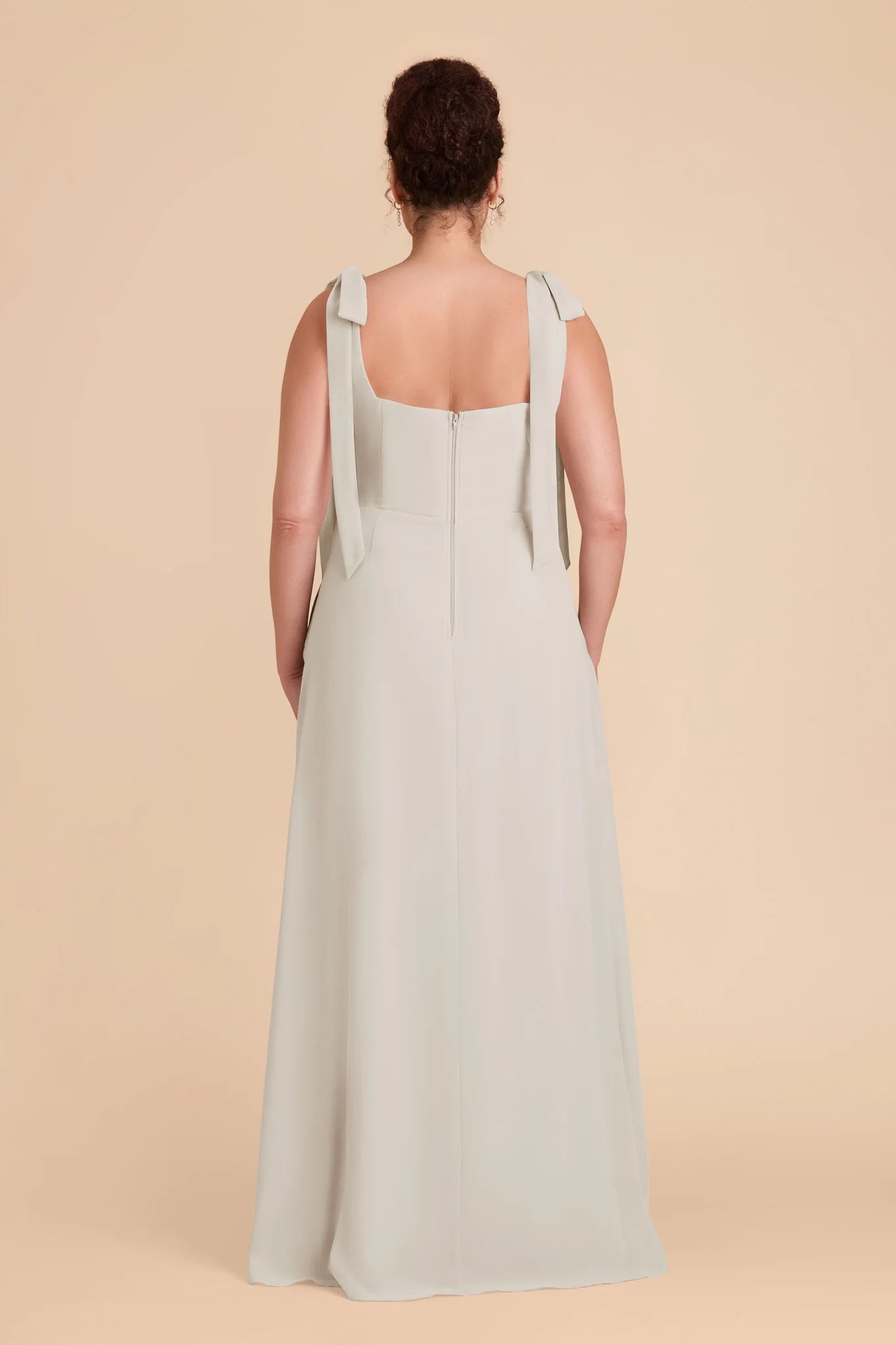 Alex Chiffon Dress - Dove Gray - Image 11