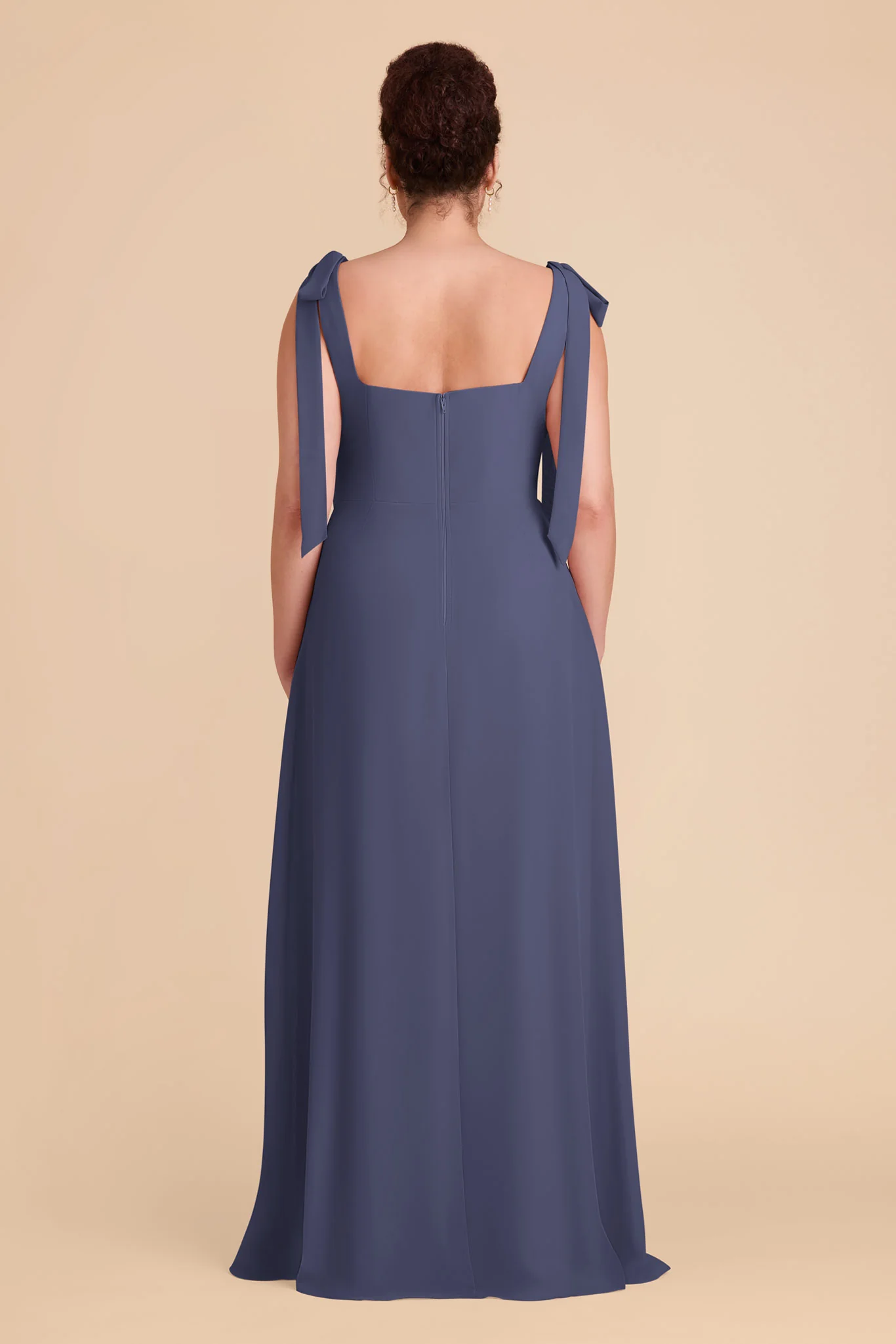 Alex Chiffon Dress - Dusk Blue - Image 10