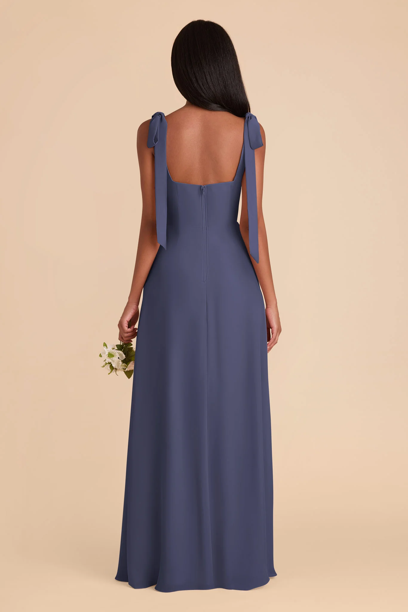 Alex Chiffon Dress - Dusk Blue - Image 6
