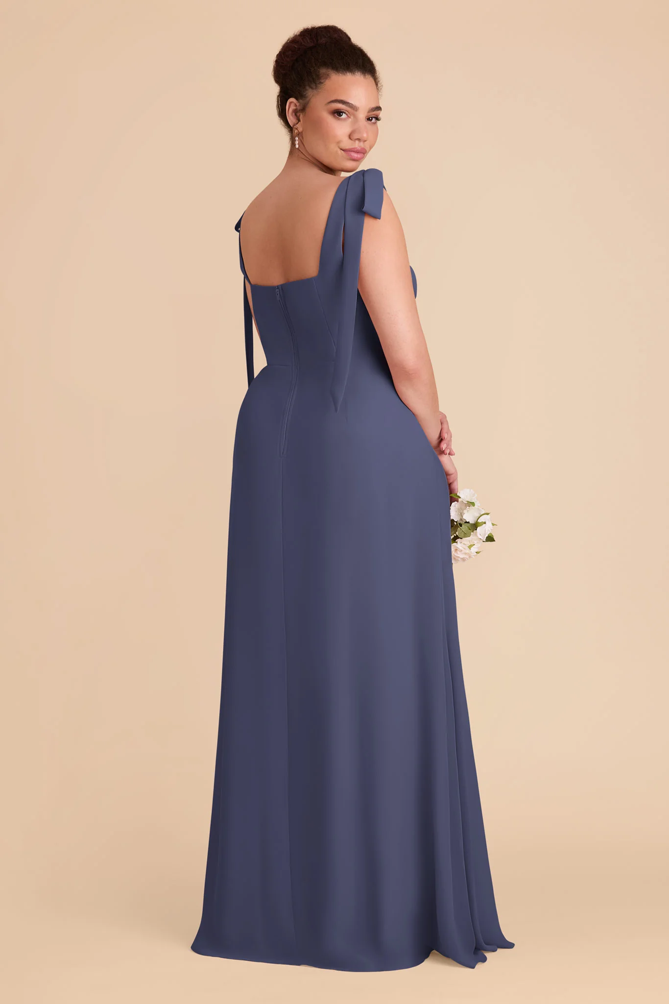 Alex Chiffon Dress - Dusk Blue - Image 9