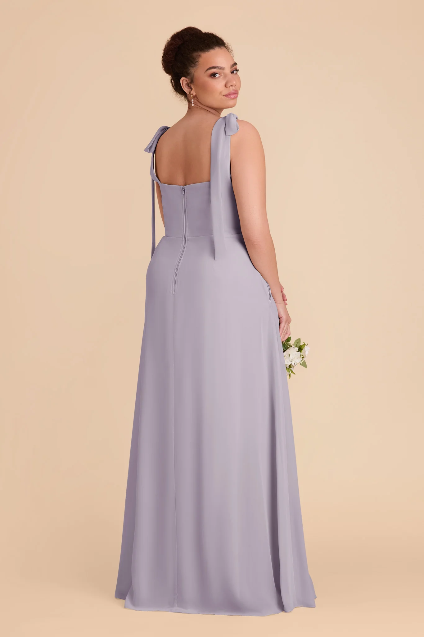 Alex Chiffon Dress - Dusty Lilac - Image 10