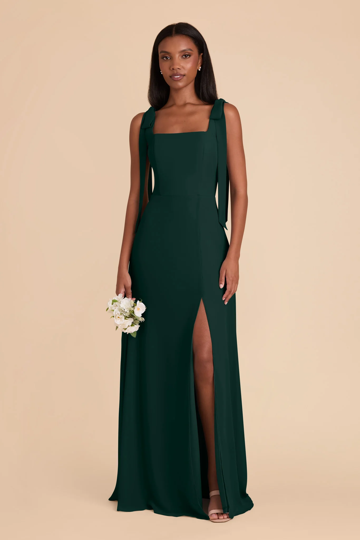 Alex Chiffon Dress - Emerald - Image 3
