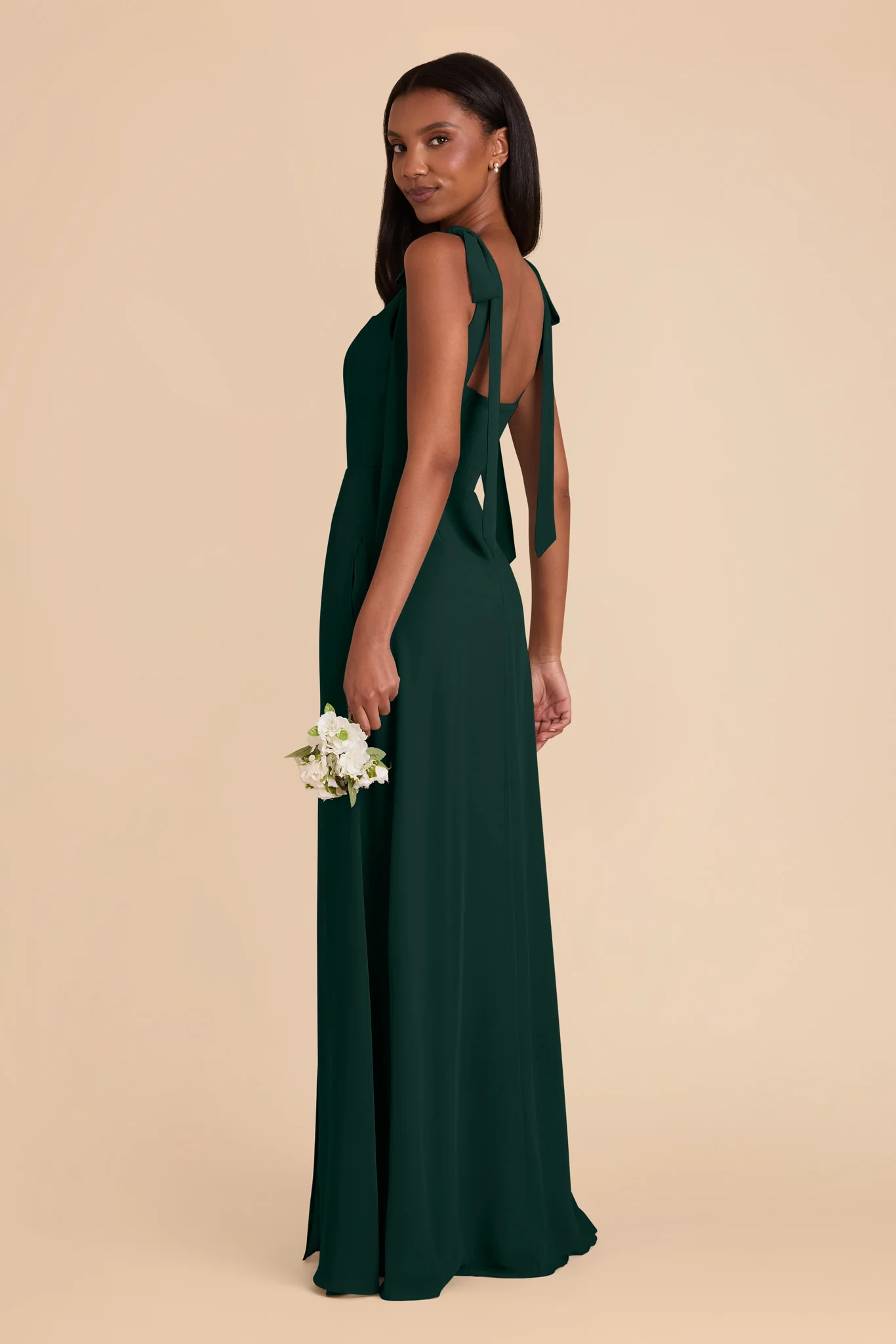 Alex Chiffon Dress - Emerald - Image 6