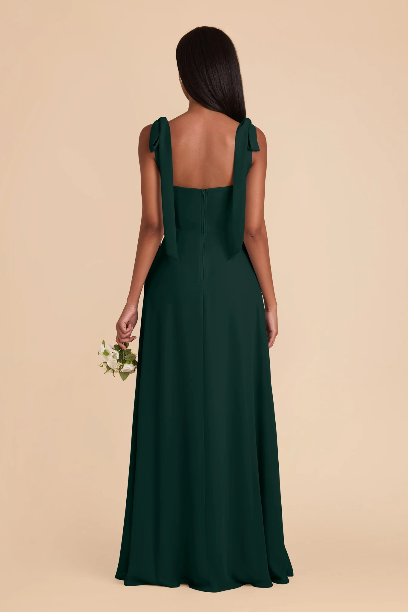 Alex Chiffon Dress - Emerald - Image 7