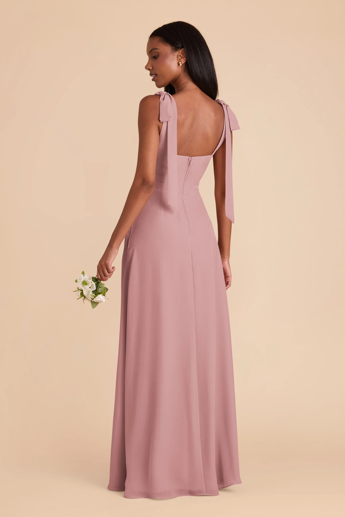 Alex Chiffon Dress - English Rose - Image 5