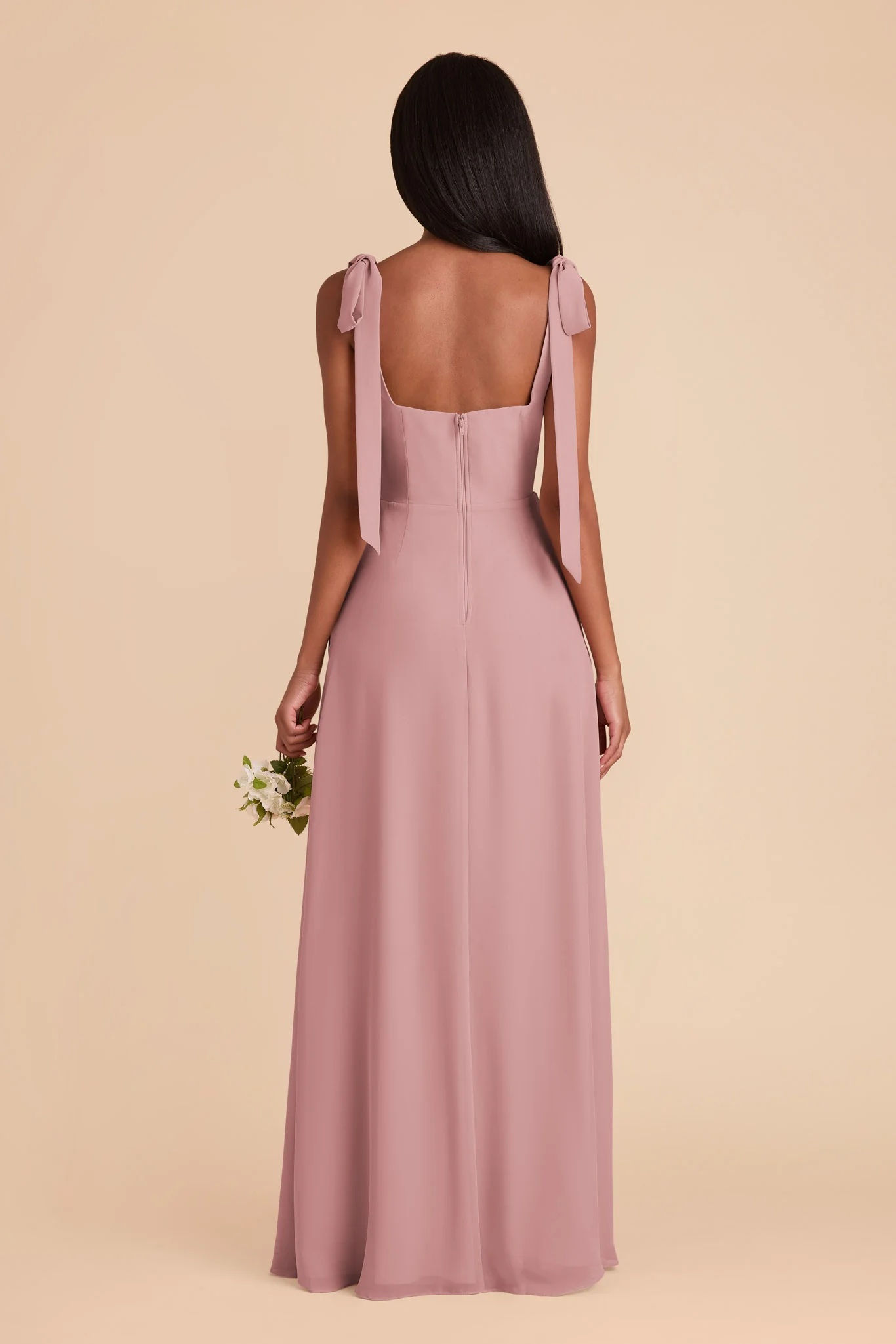Alex Chiffon Dress - English Rose - Image 6