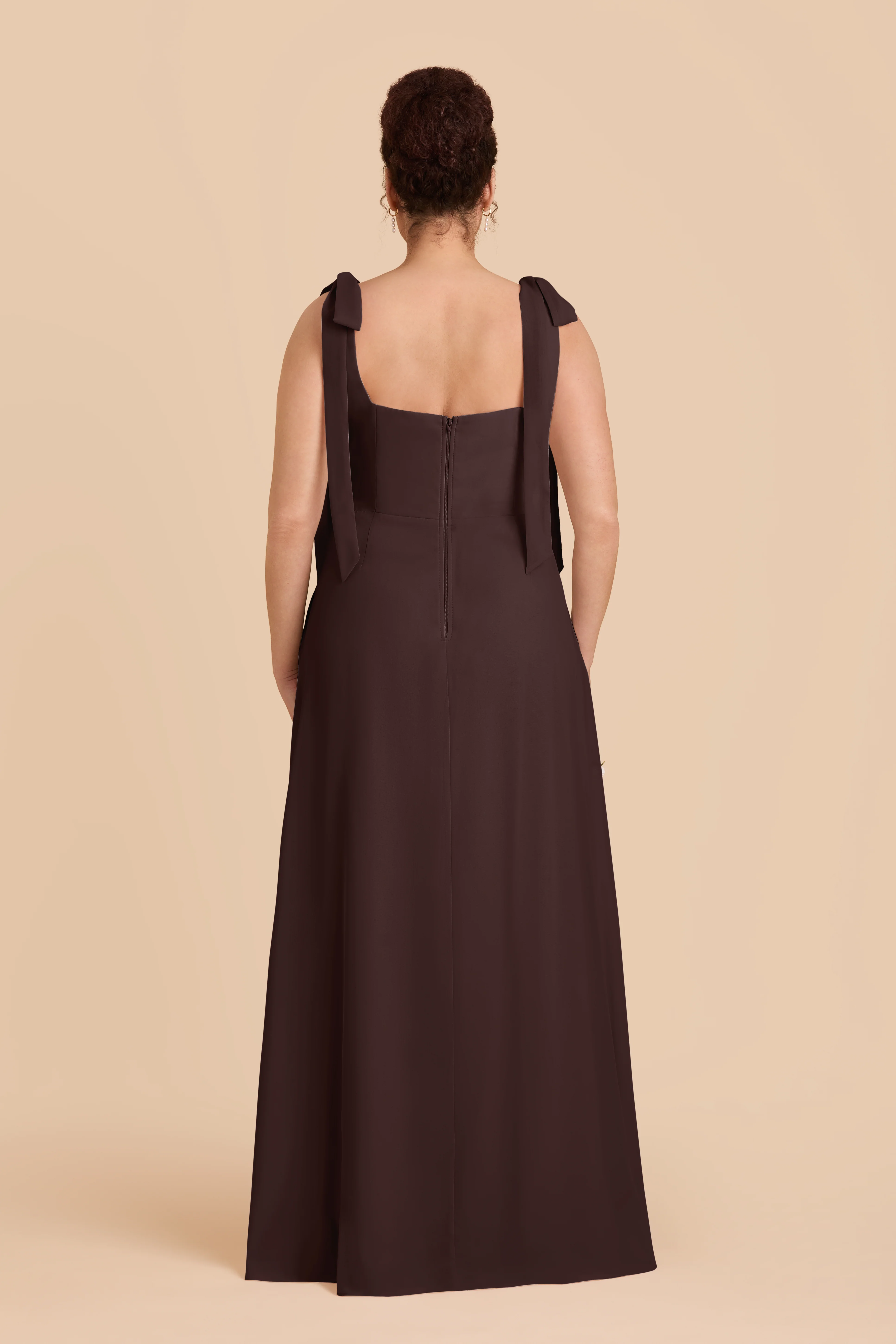 Alex Chiffon Dress - Espresso - Image 10