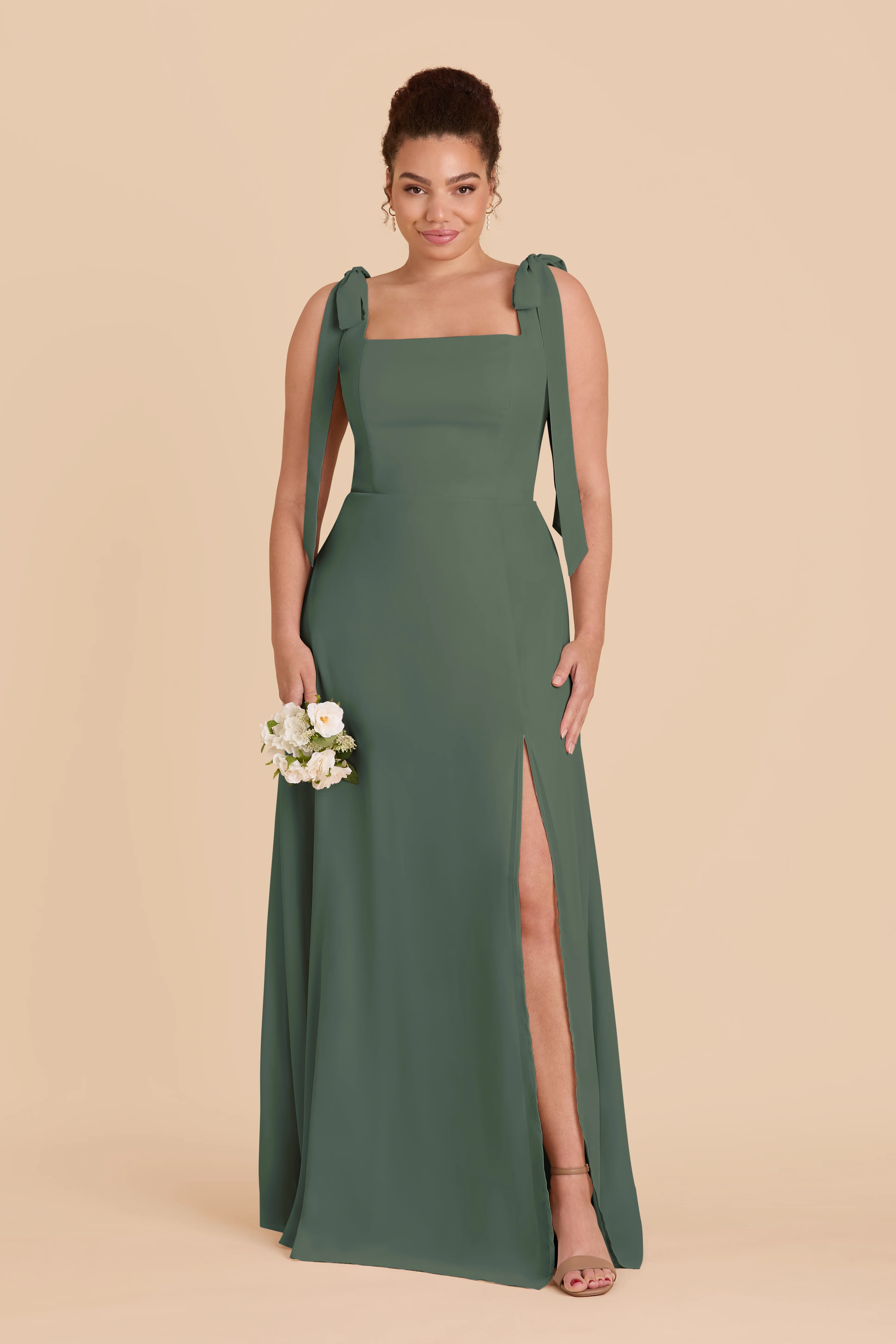 Alex Chiffon Dress - Eucalyptus - Image 2