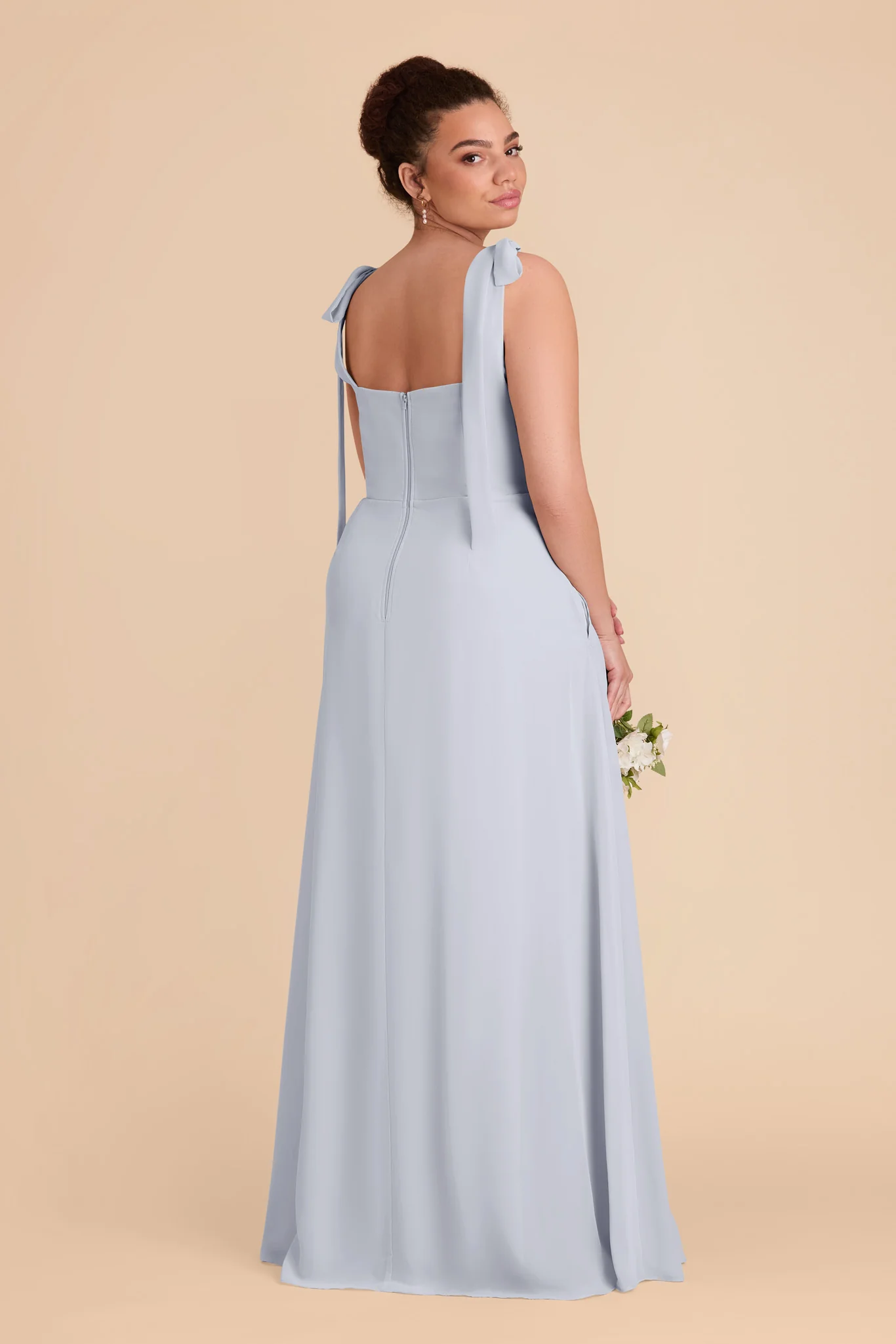 Alex Chiffon Dress - Ice Blue - Image 11