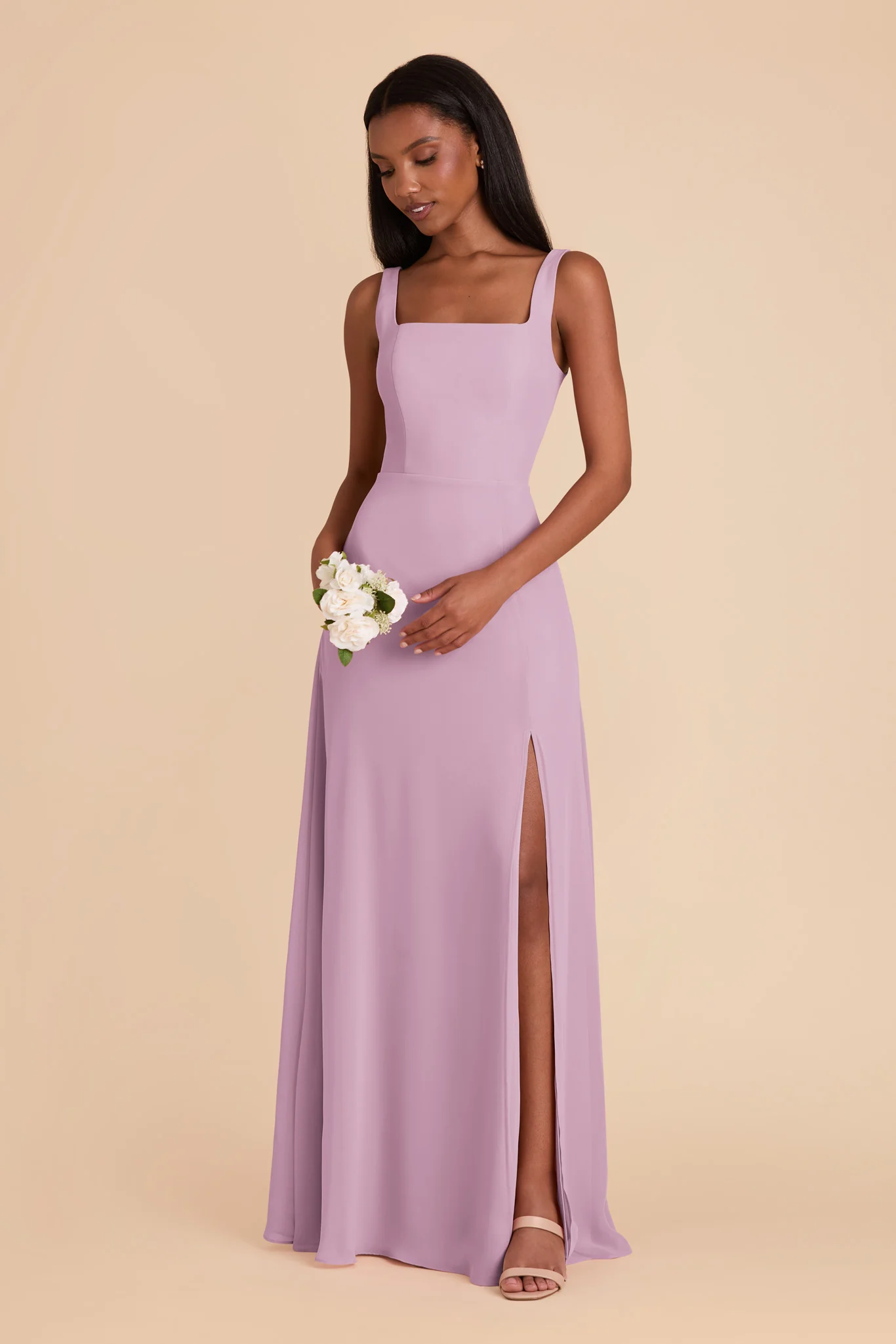 Alex Chiffon Dress - Lavender - Image 3