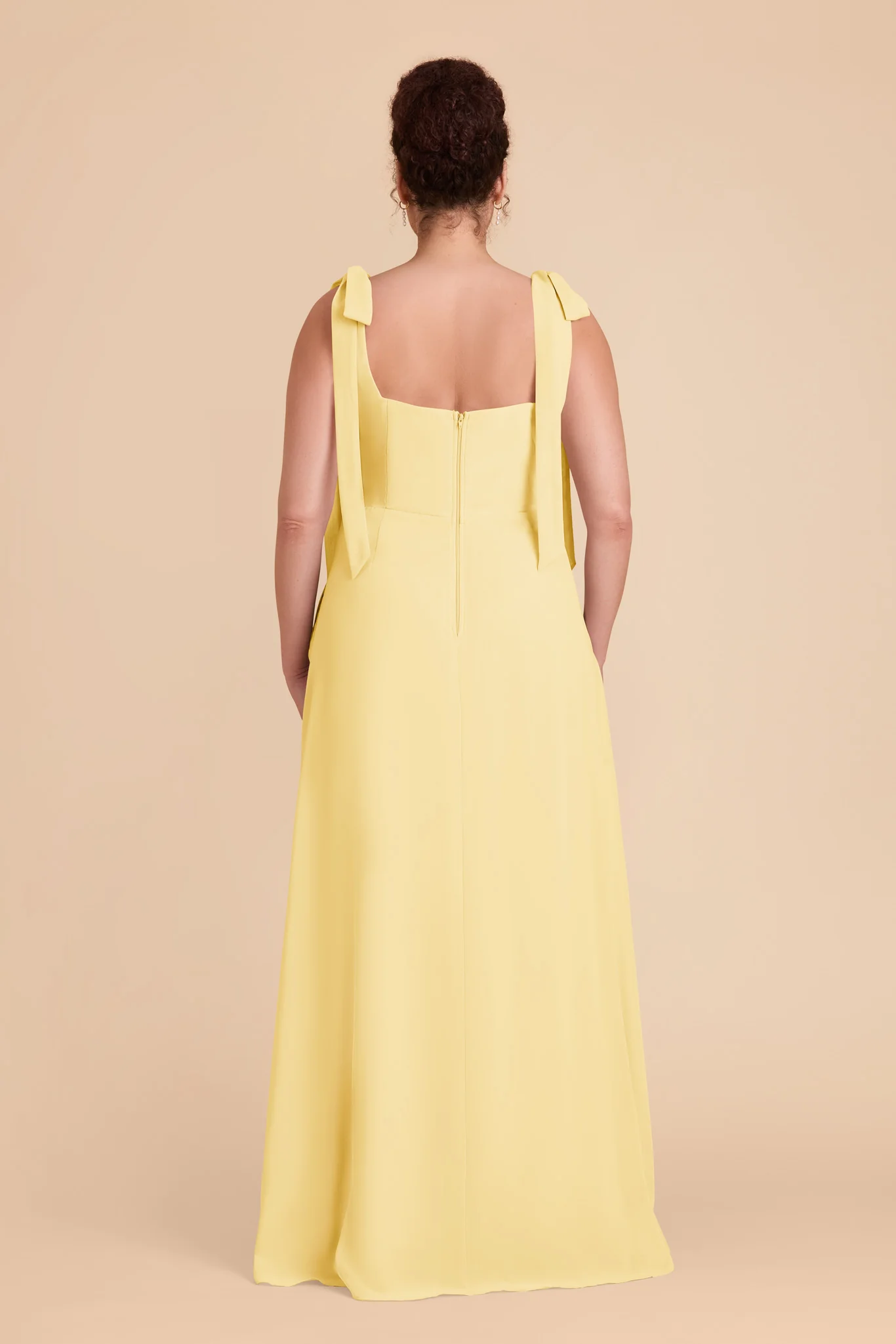 Alex Chiffon Dress - Lemon Sorbet - Image 6