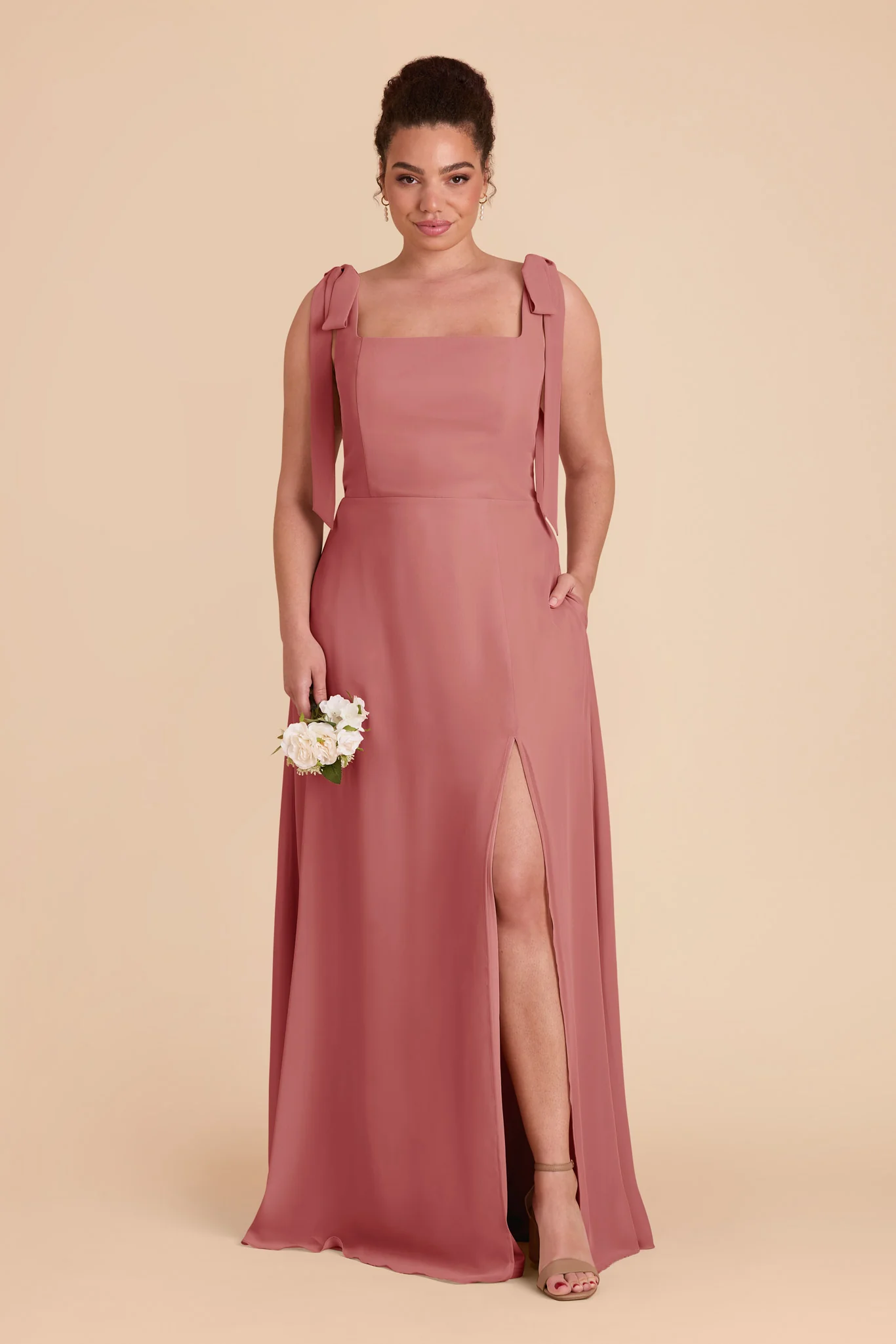 Alex Chiffon Dress - Mulberry - Image 8