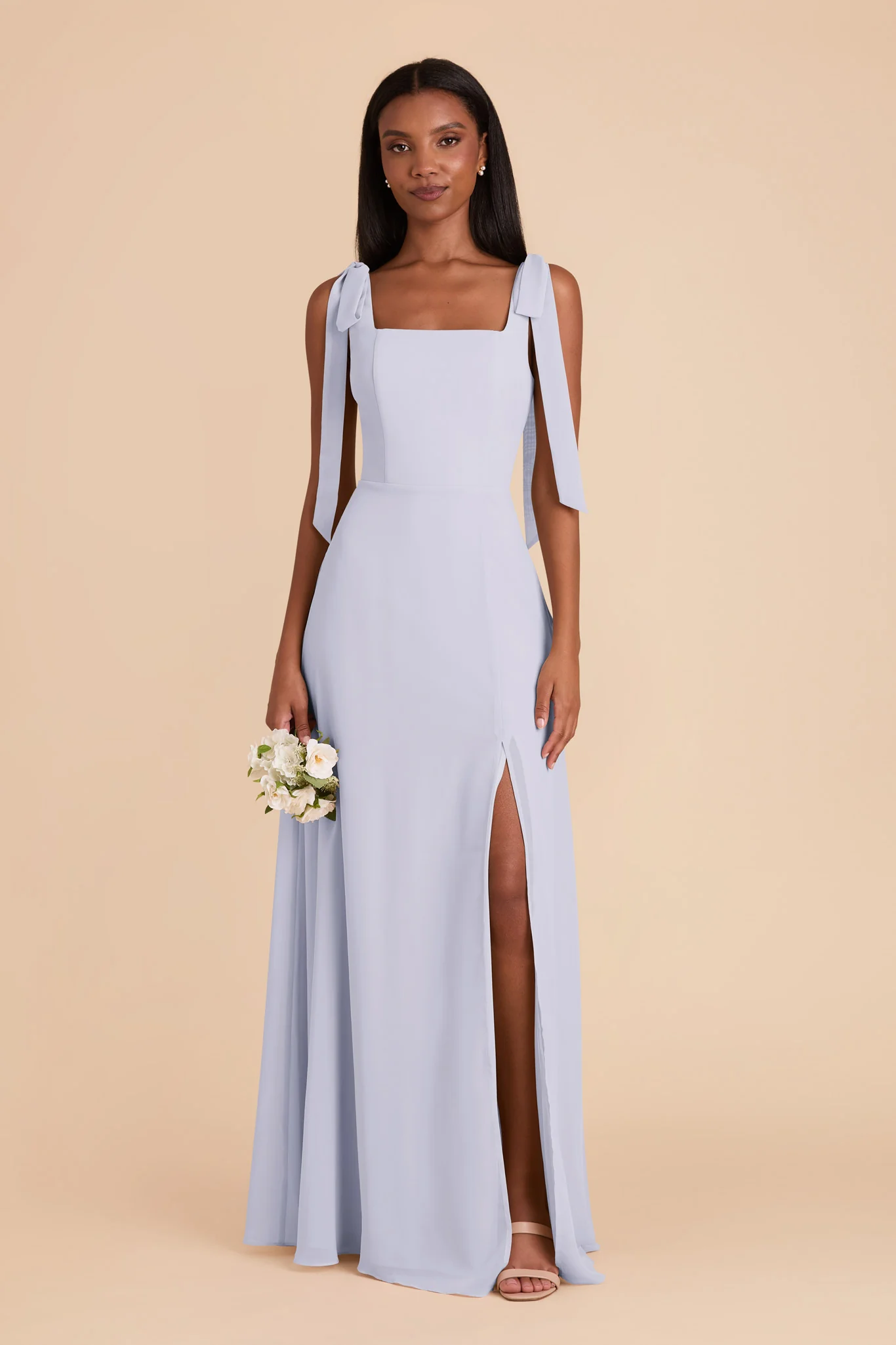 Alex Chiffon Dress - Periwinkle Blue
