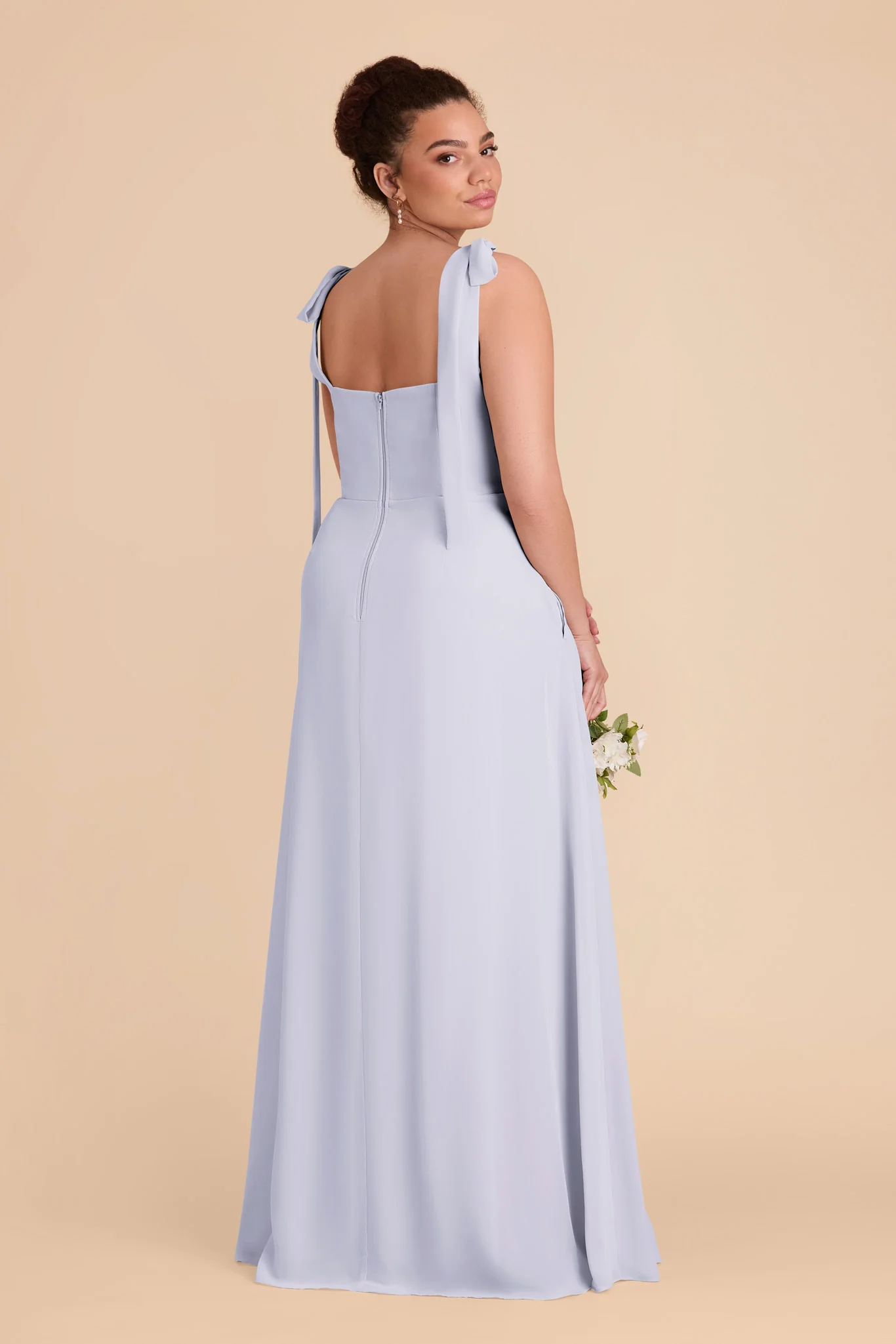 Alex Chiffon Dress - Periwinkle Blue - Image 10