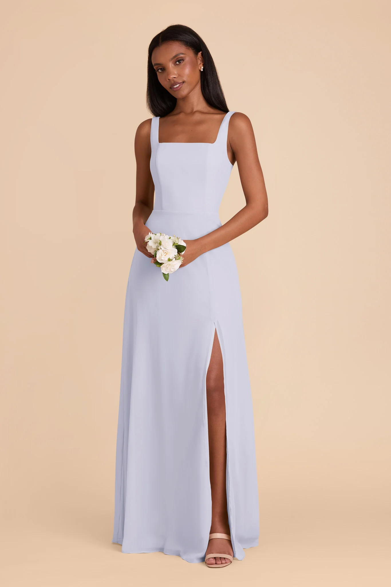 Alex Chiffon Dress - Periwinkle Blue - Image 4