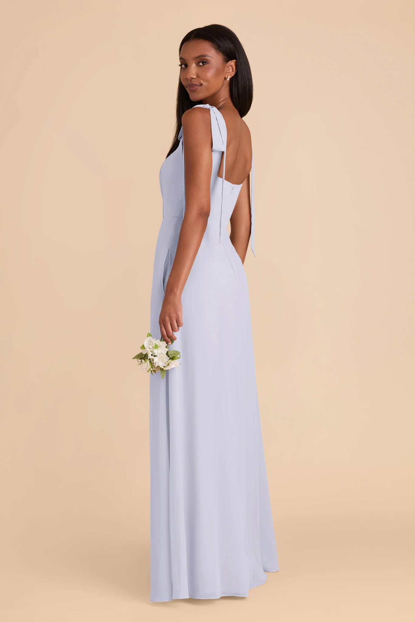 Alex Chiffon Dress - Periwinkle Blue - Image 5