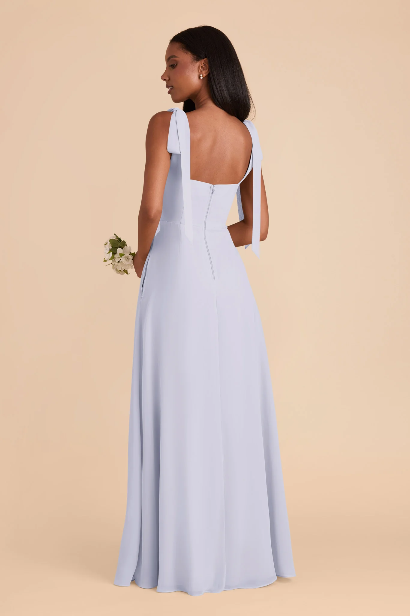 Alex Chiffon Dress - Periwinkle Blue - Image 6