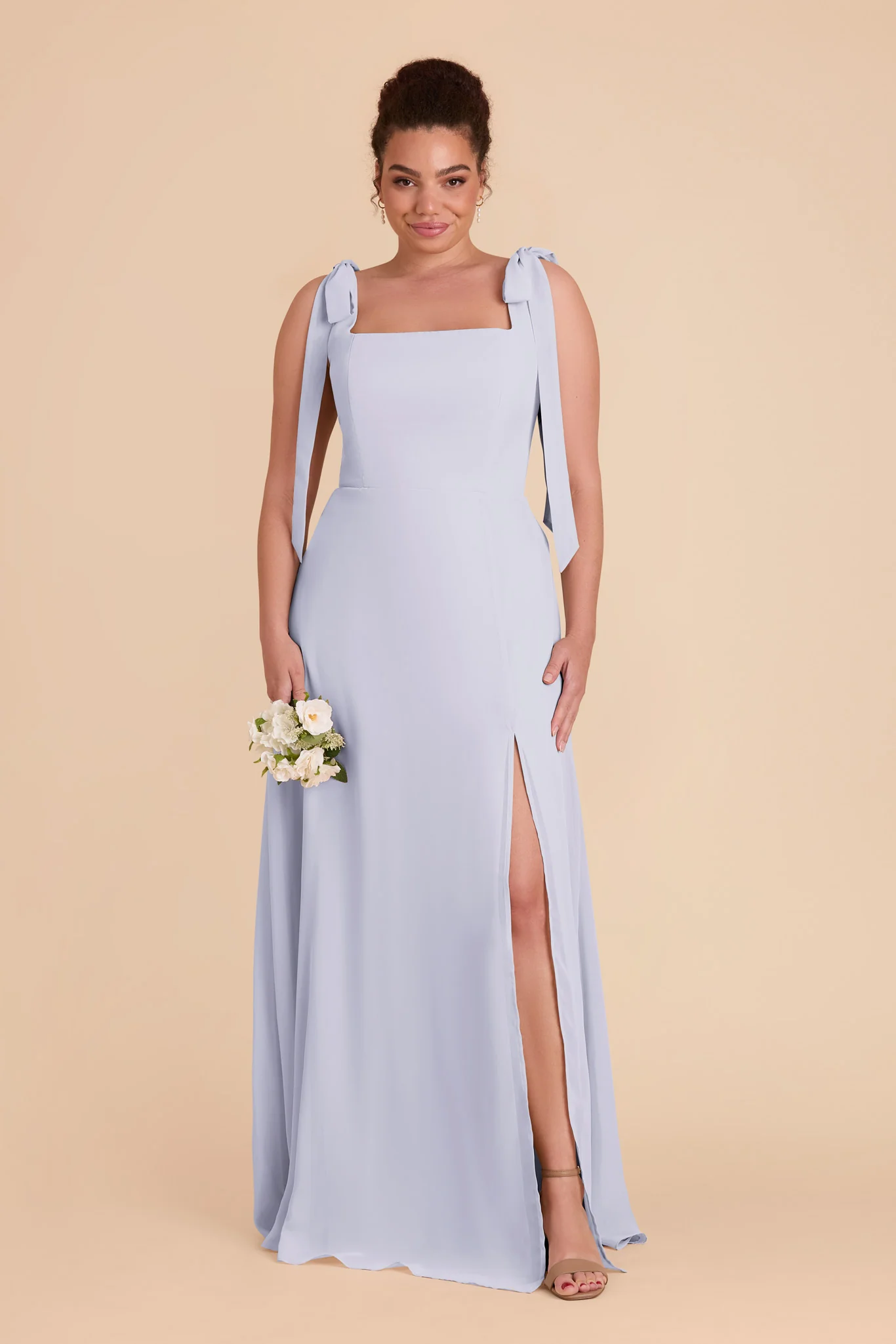 Alex Chiffon Dress - Periwinkle Blue - Image 8