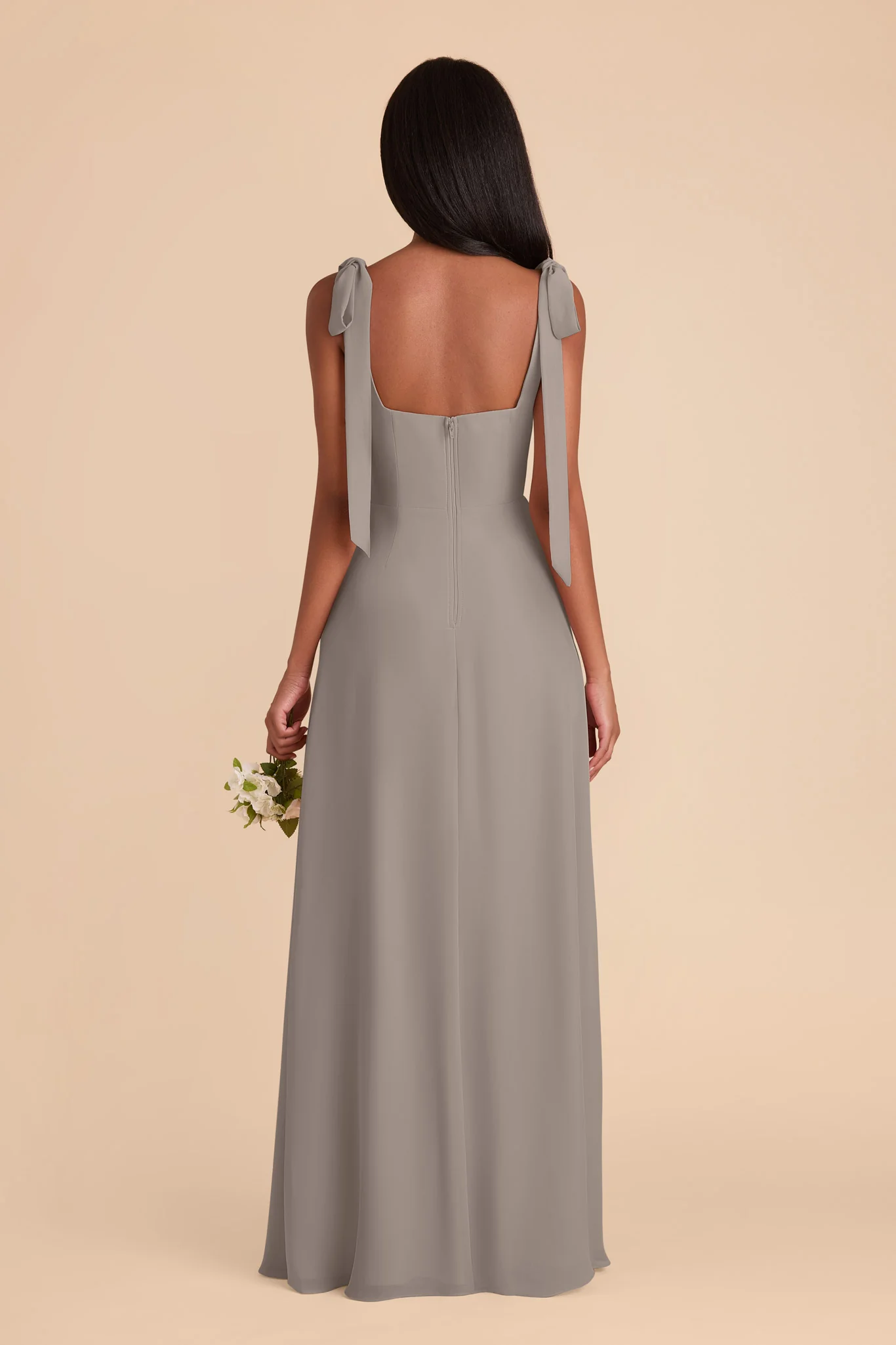 Alex Chiffon Dress - Silver - Image 6