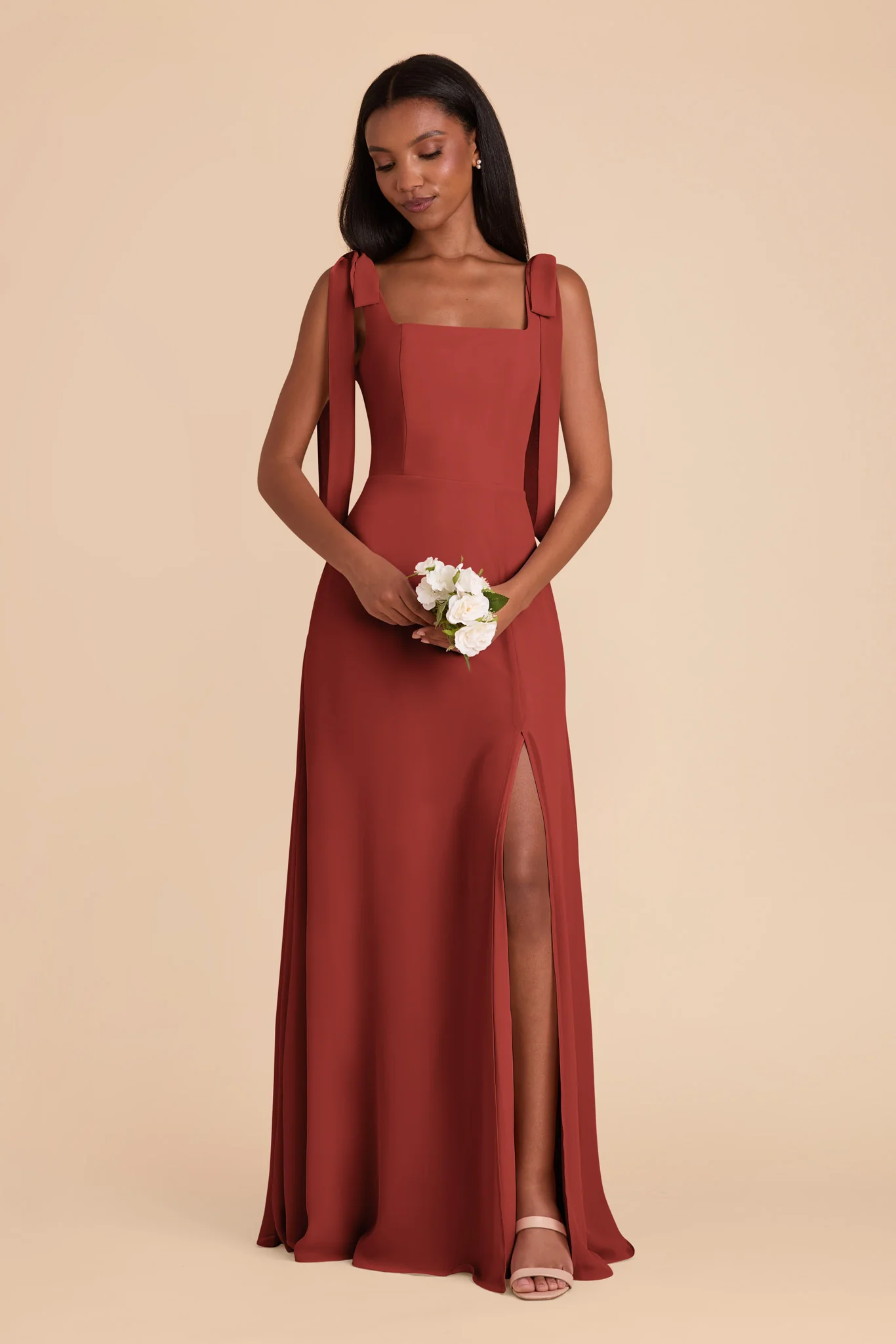 Alex Chiffon Dress - Spice