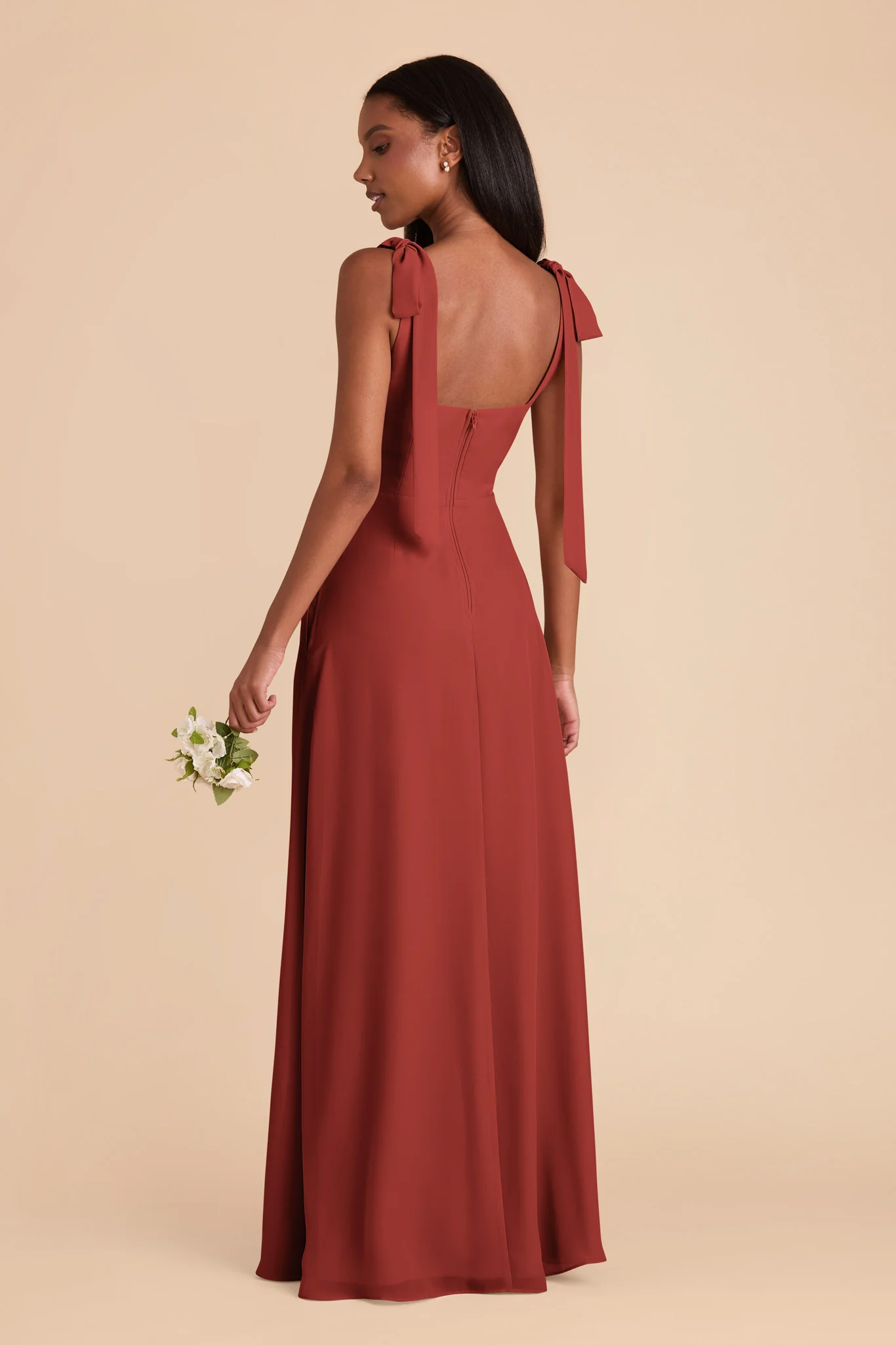 Alex Chiffon Dress - Spice - Image 5