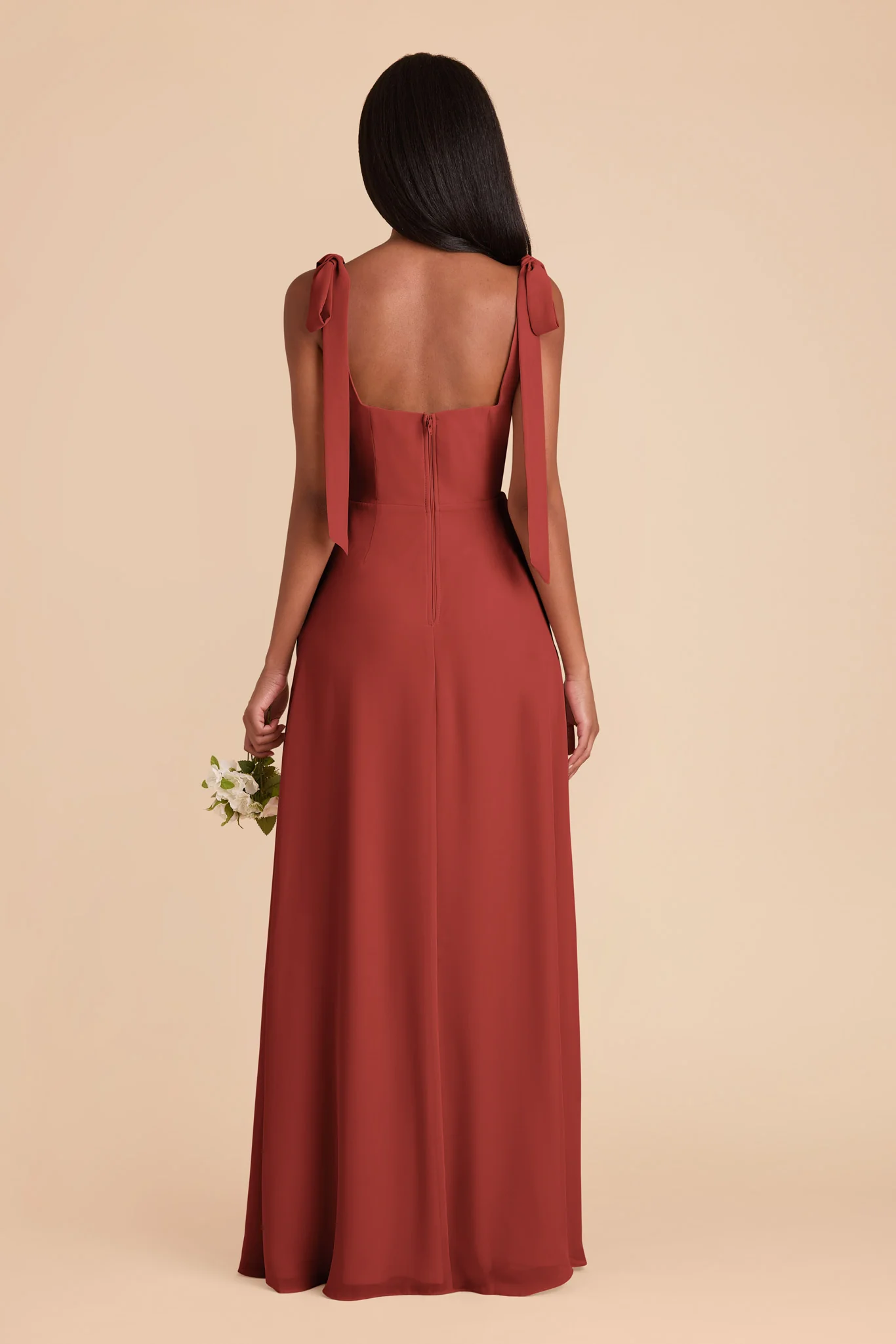 Alex Chiffon Dress - Spice - Image 6