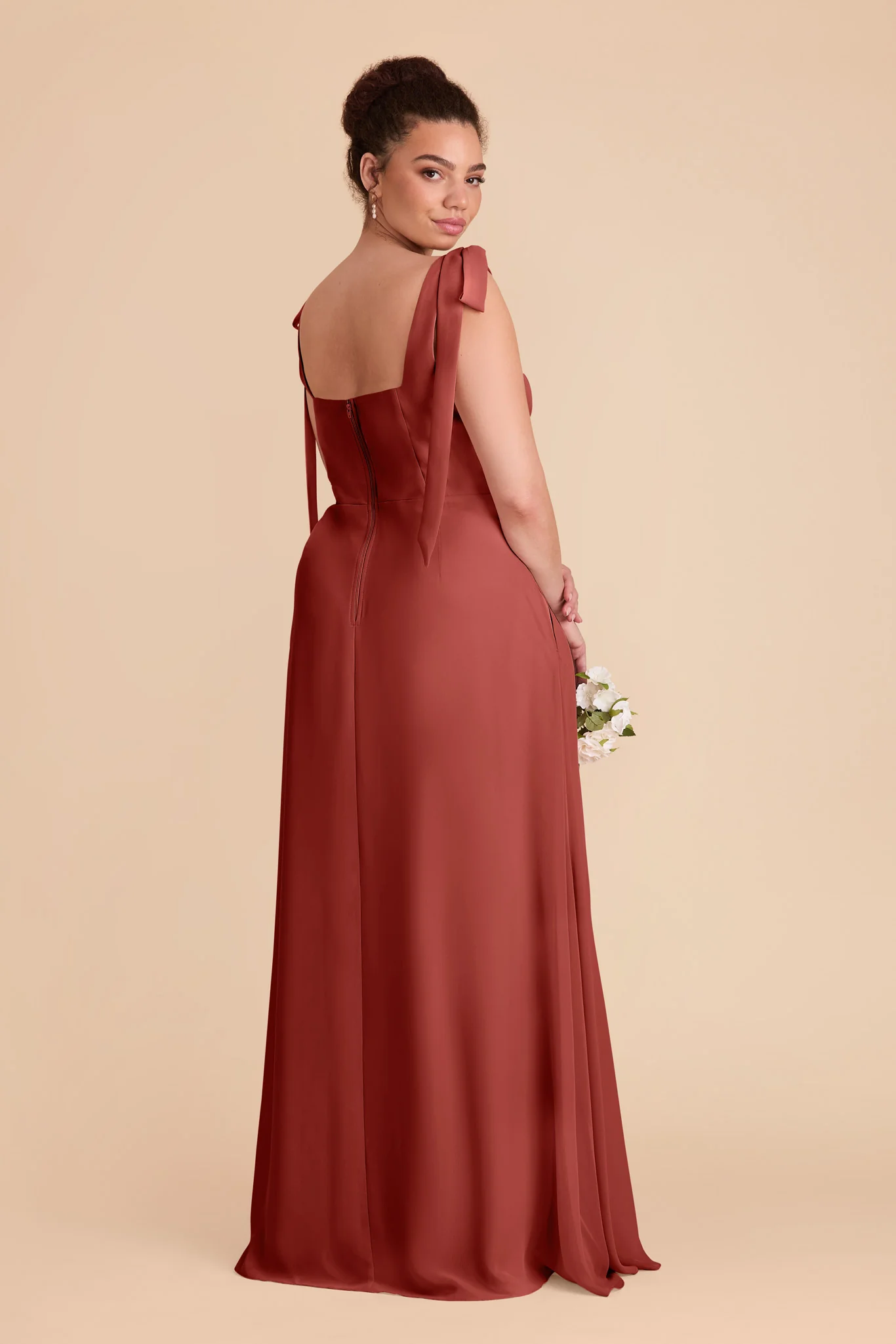 Alex Chiffon Dress - Spice - Image 9