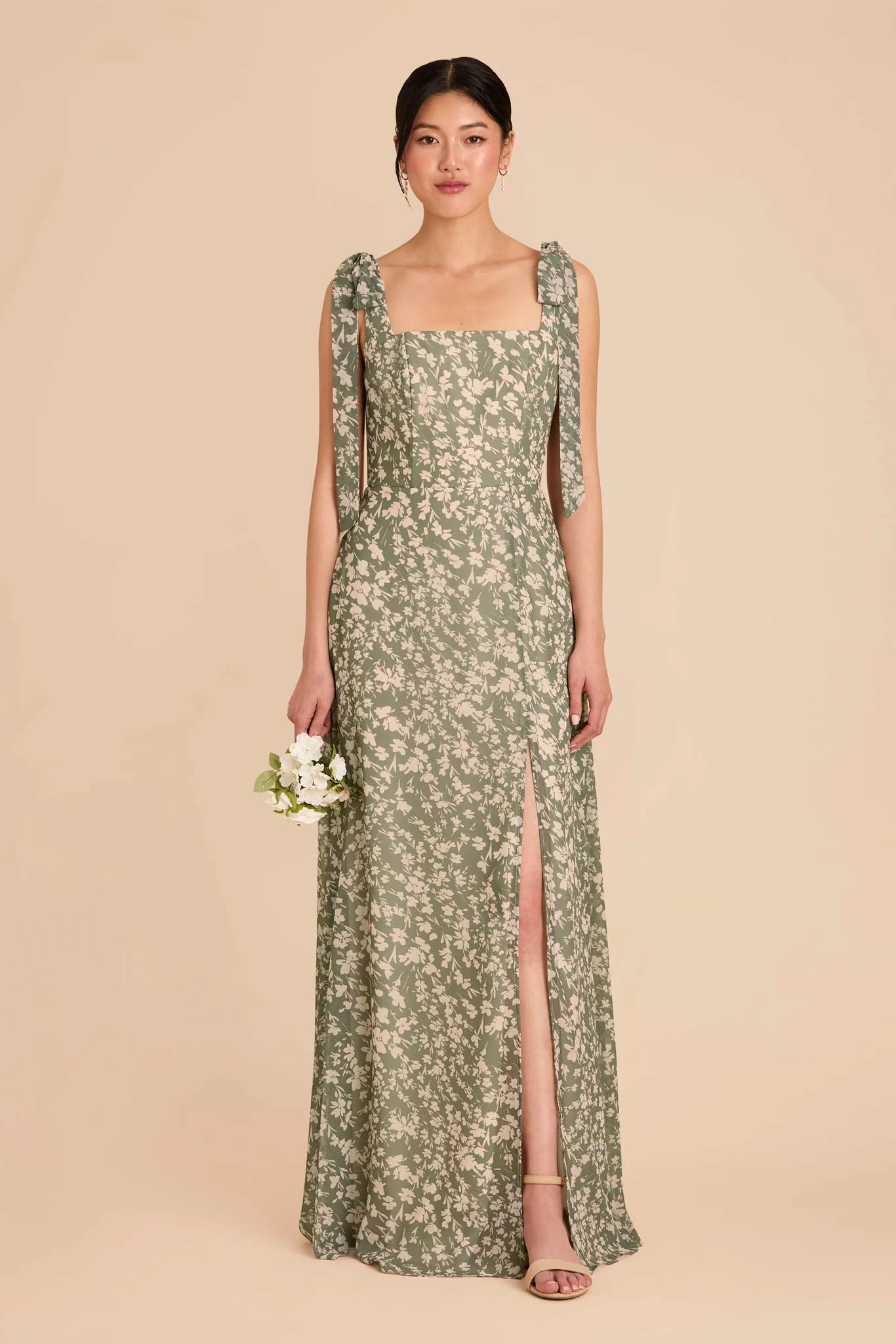 Alex Chiffon Dress - Thyme Dreamy Floral